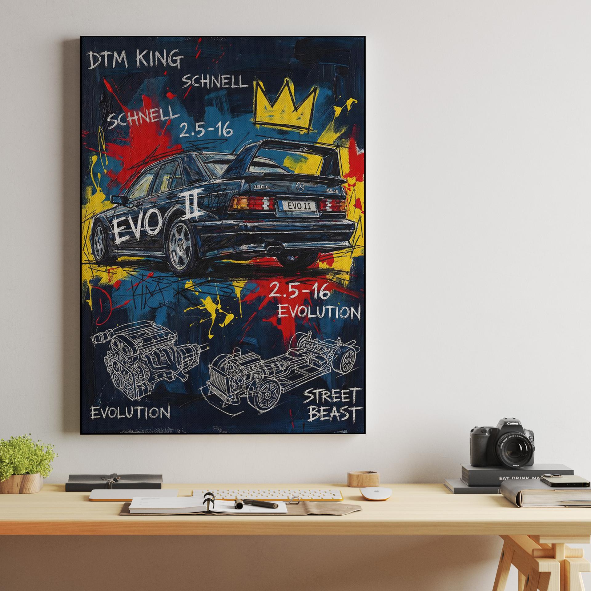 Mercedes 190E Evo II: Neo-Expressionist Street Beast