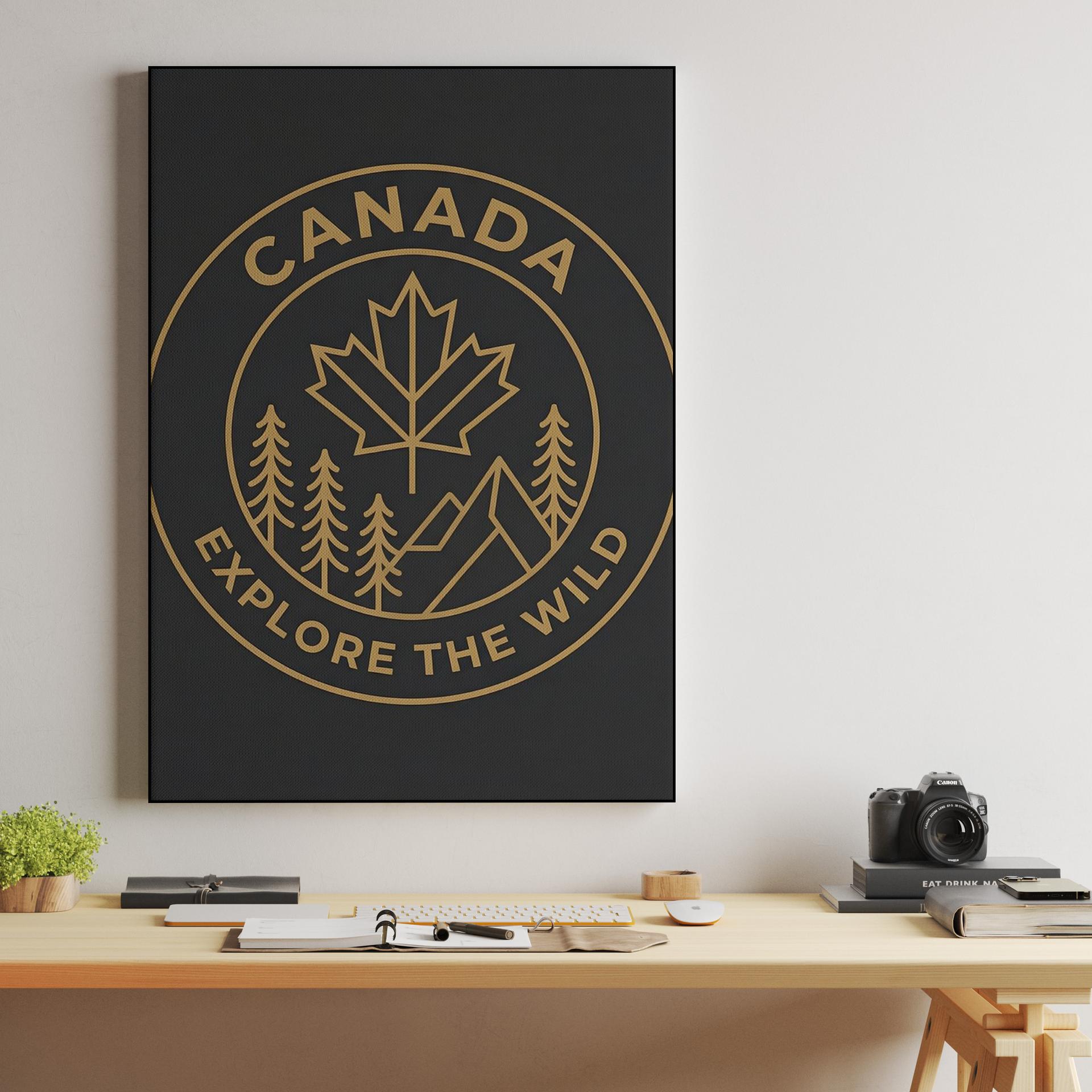 Canada Explore the Wild Minimalist Badge
