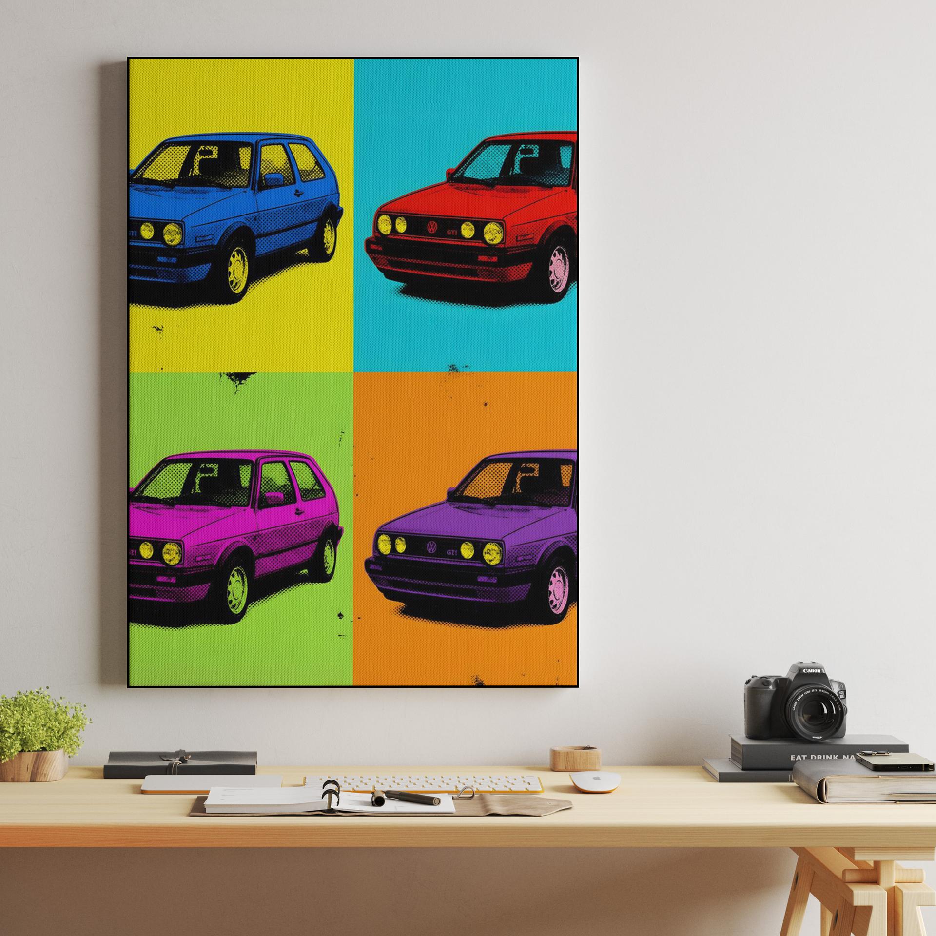 VW Golf GTI Pop Art Grid