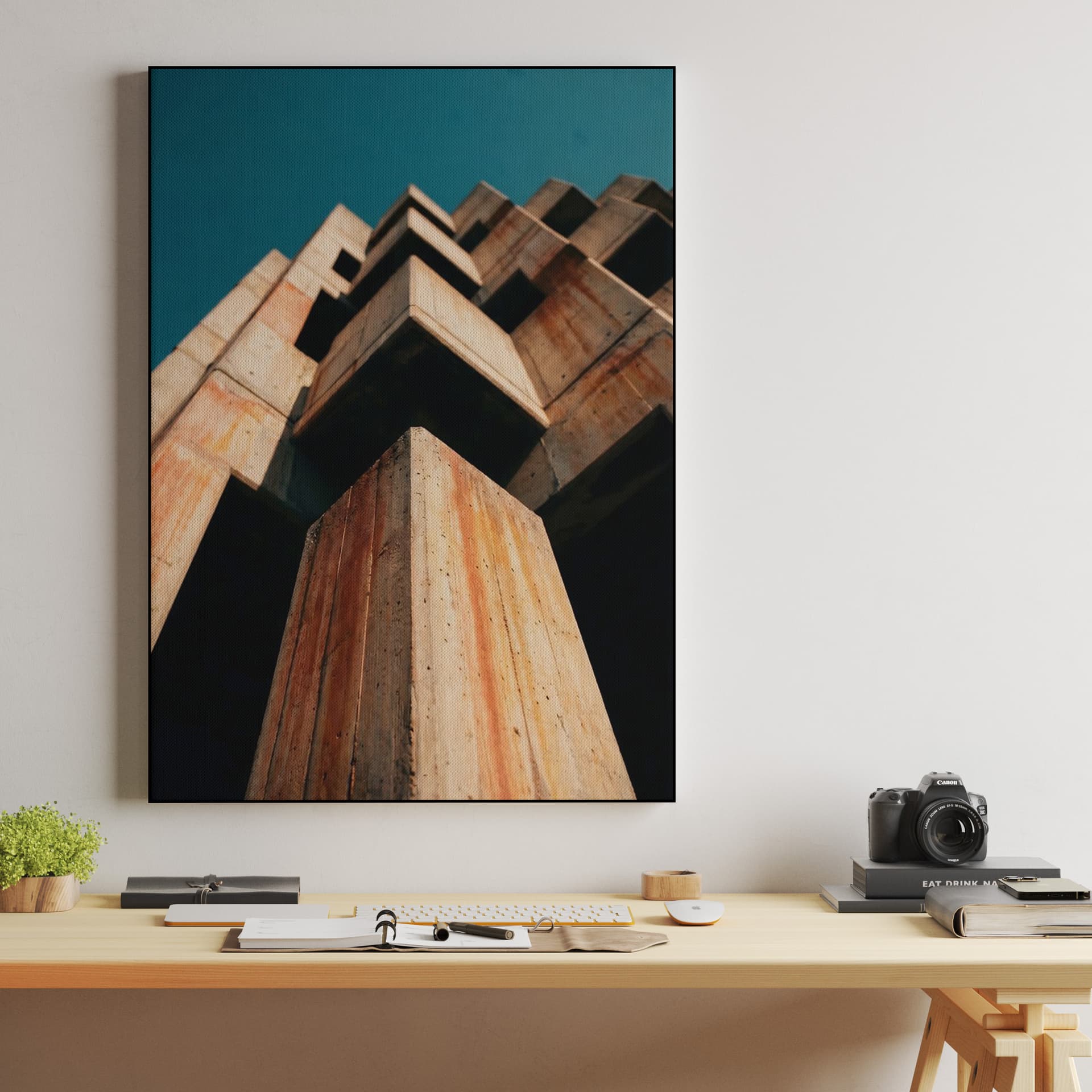 Brutalist Monolith: Modular Concrete Study