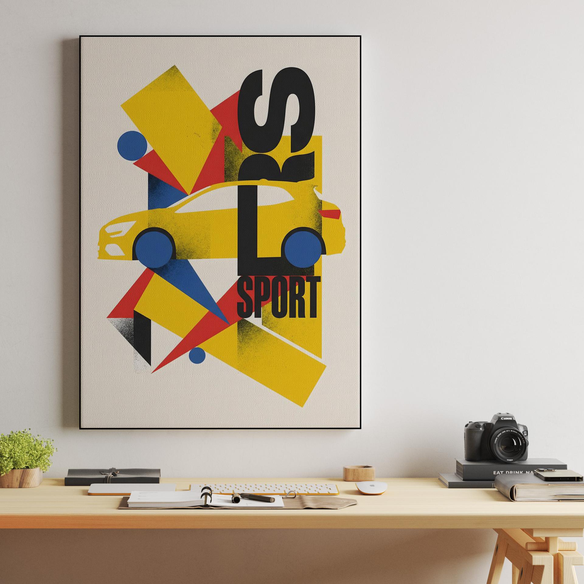 Ford Focus RS Geometric Sport Illustration