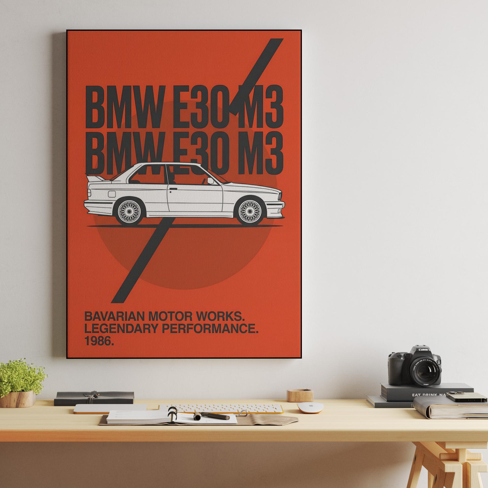 BMW E30 M3 Bold Graphic