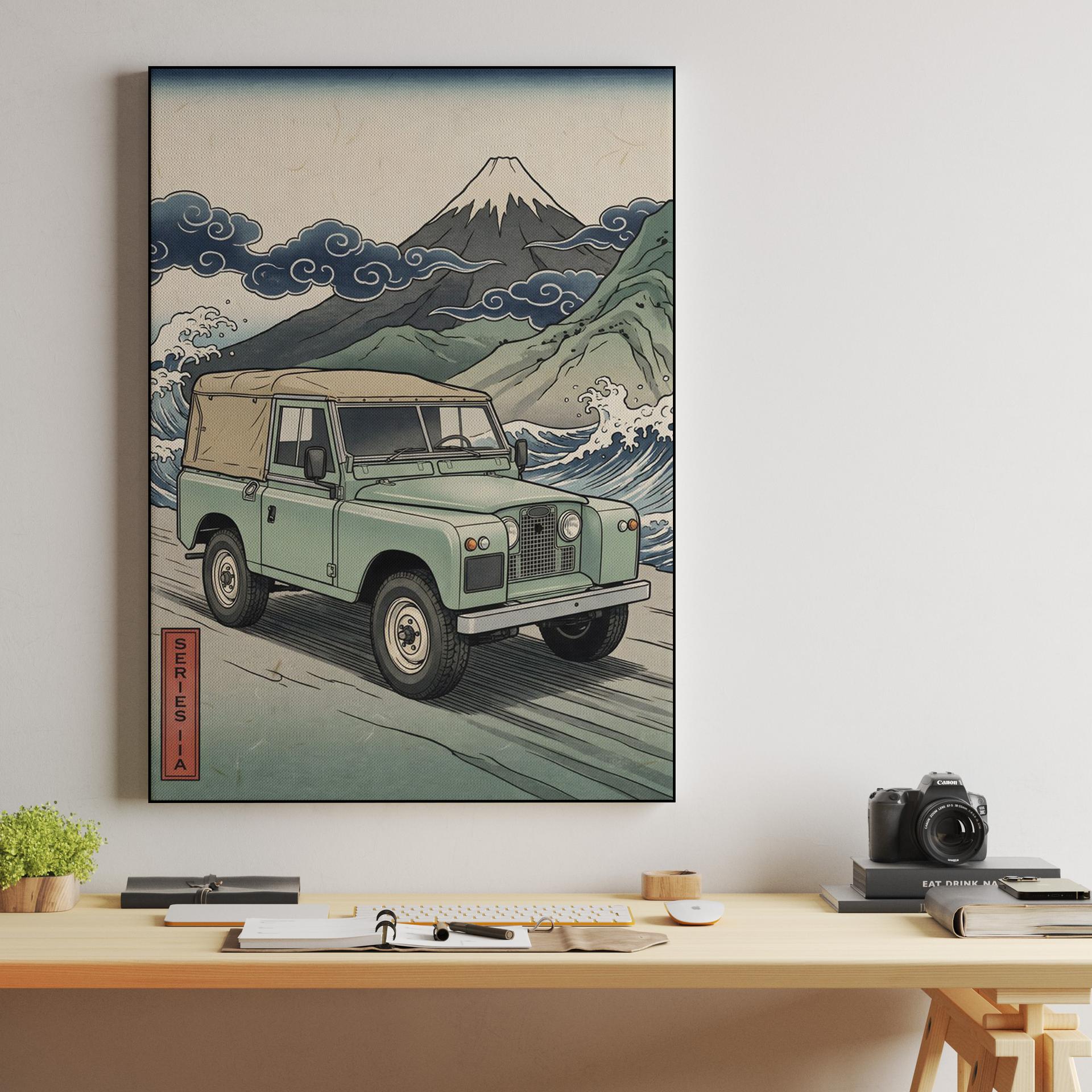 Land Rover Series IIA: Ukiyo-e Wave Rider