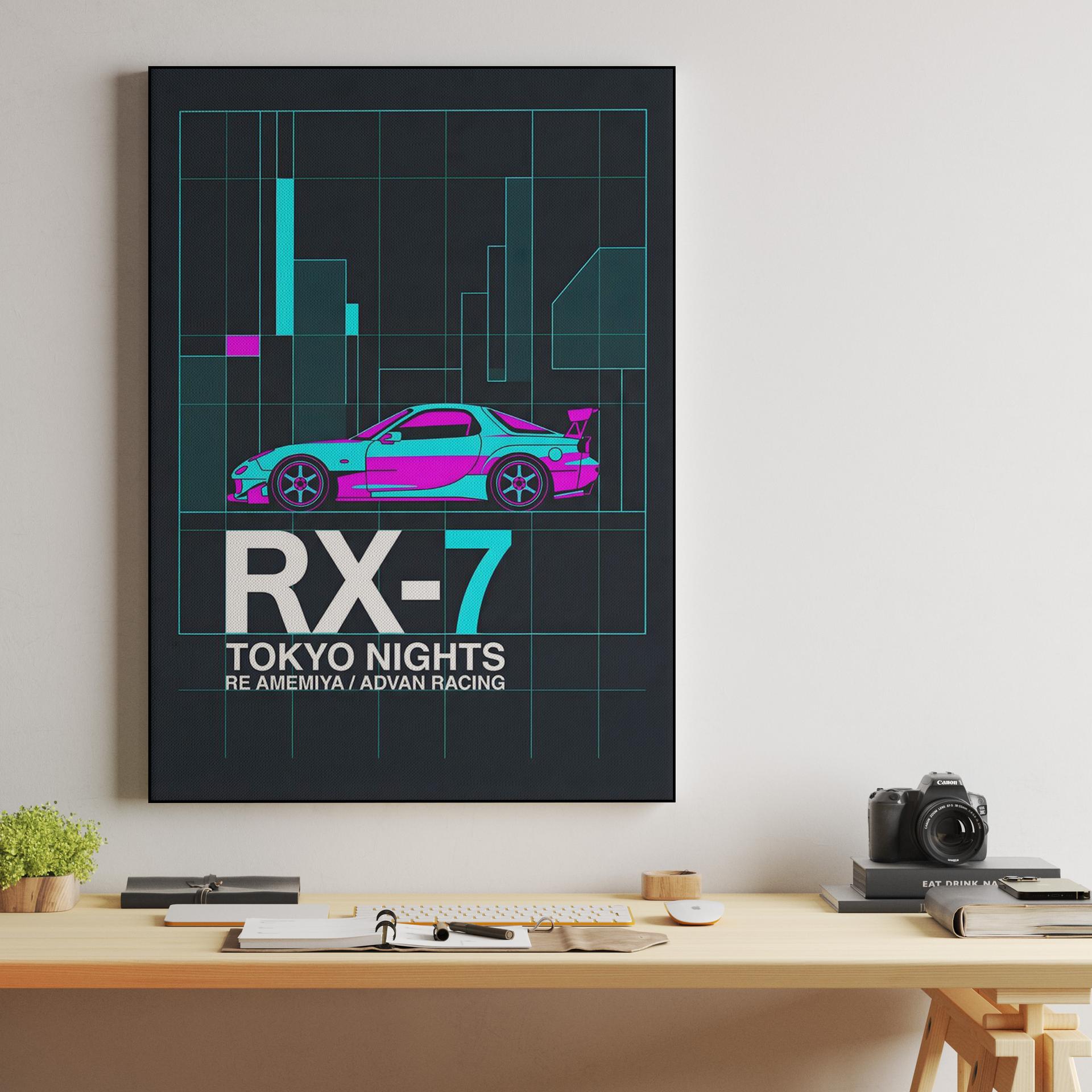 Tokyo Nights: RE Amemiya RX-7 Neon Graphic