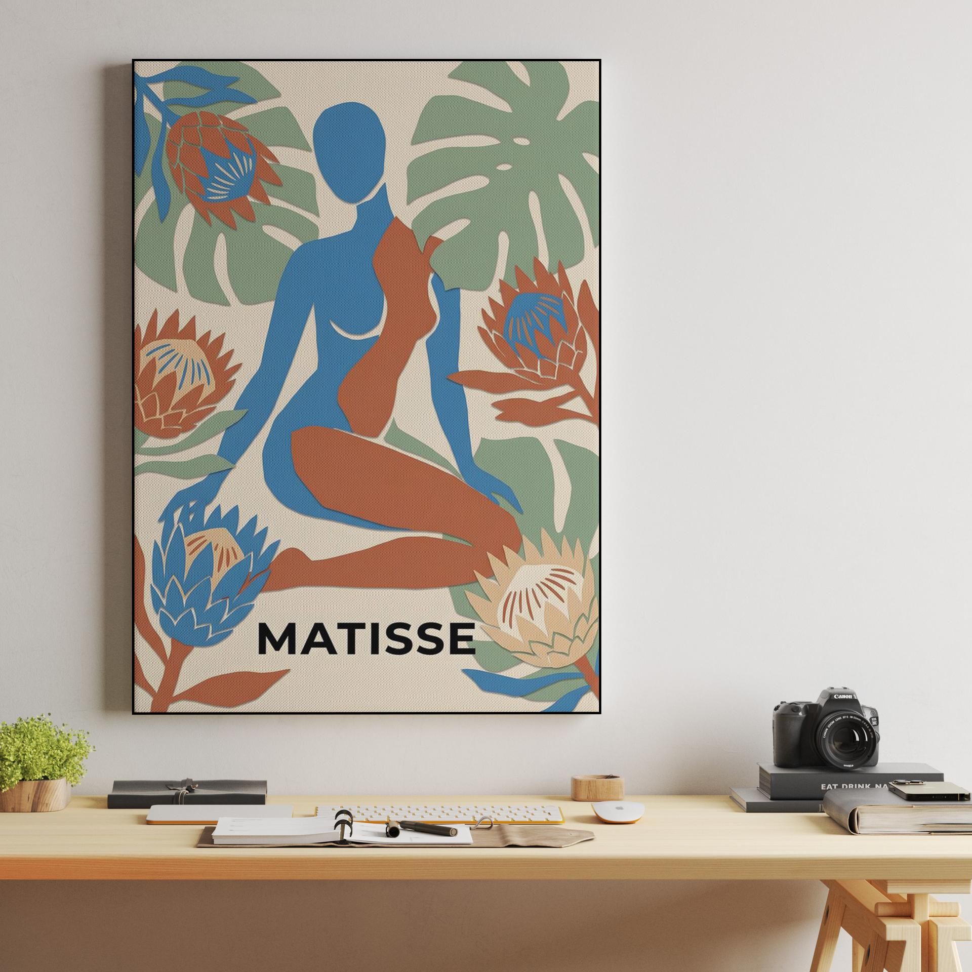 Matisse Garden: The Blue and Terracotta Silhouette