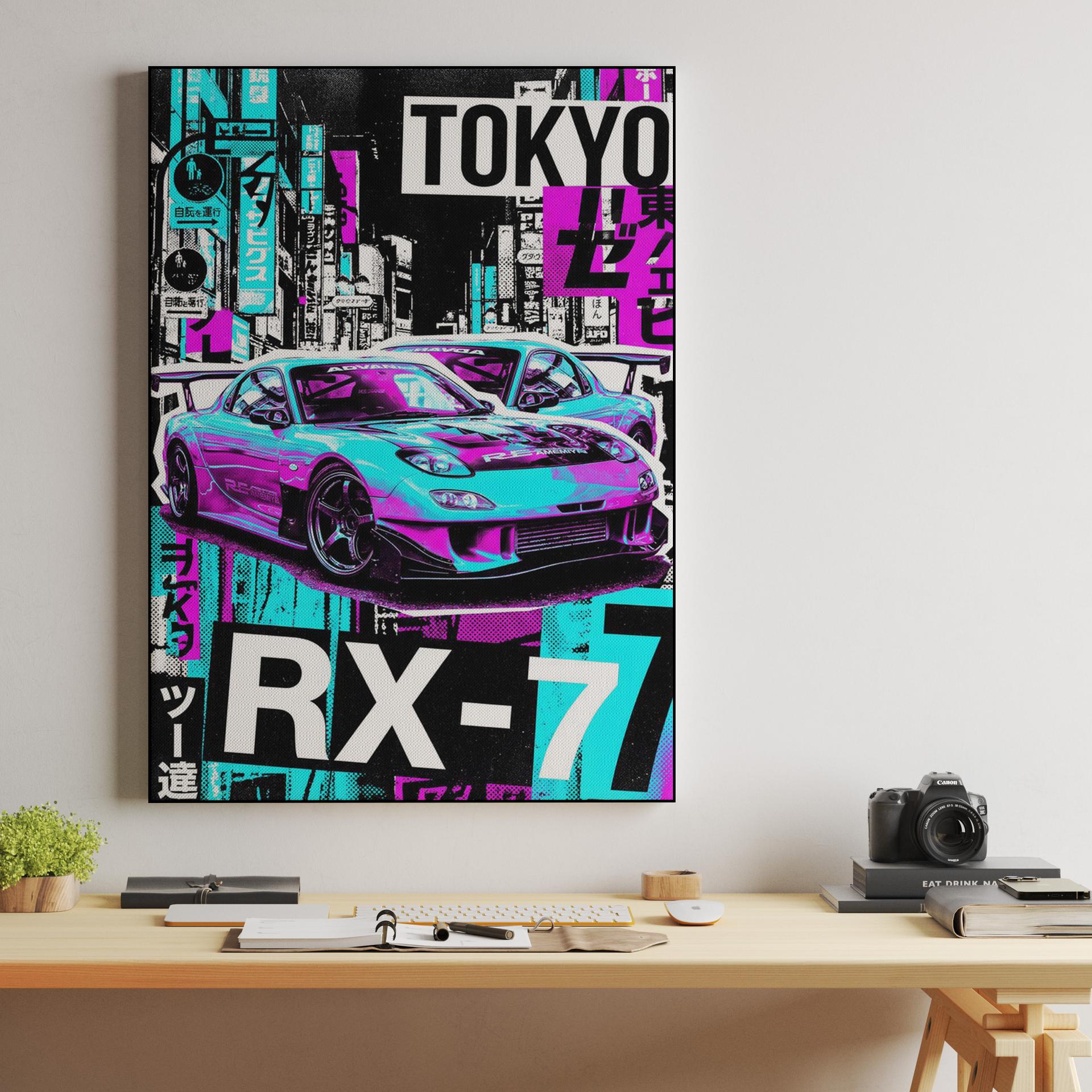 Tokyo RX-7: Neon Tuner Collage
