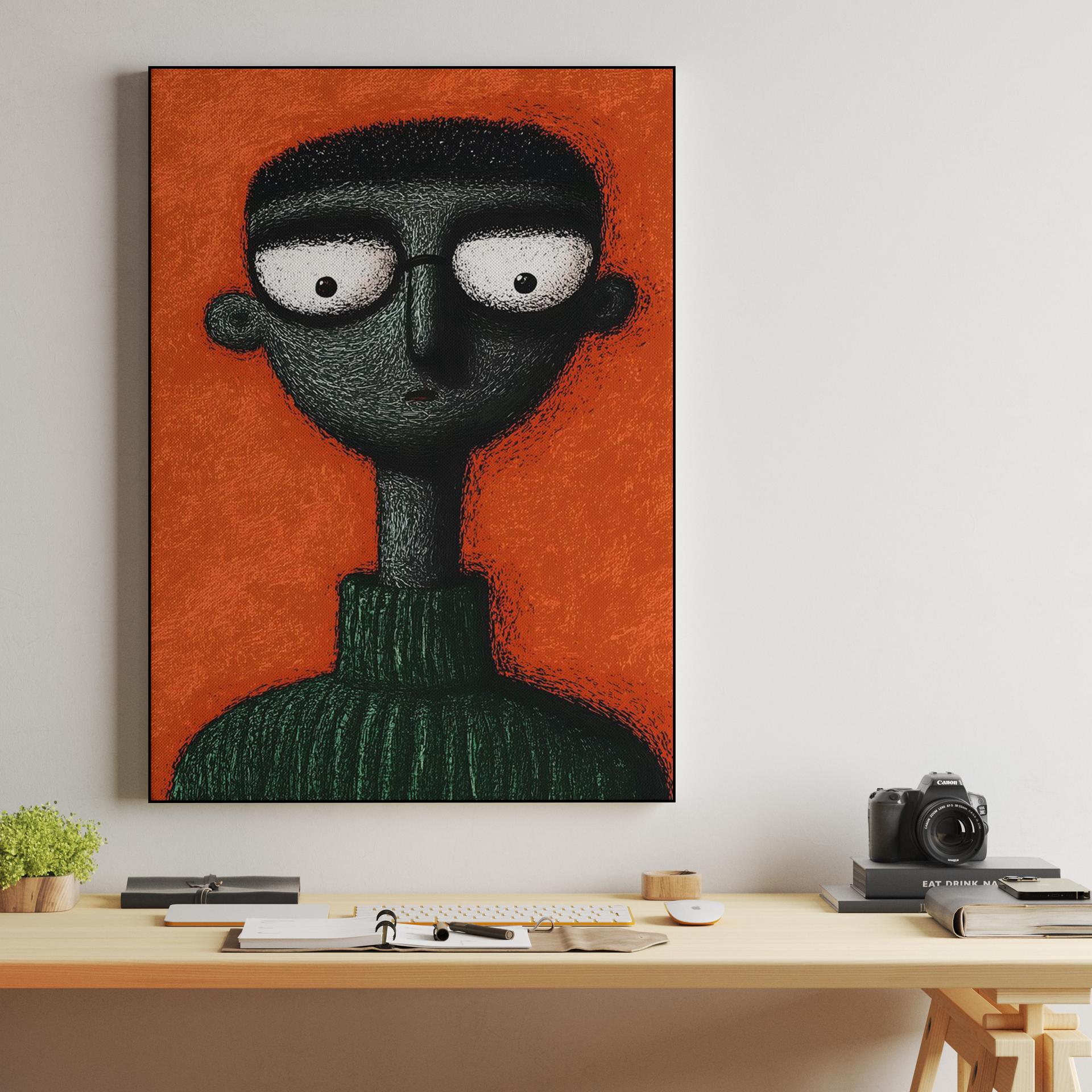 Textured Glasses Portrait