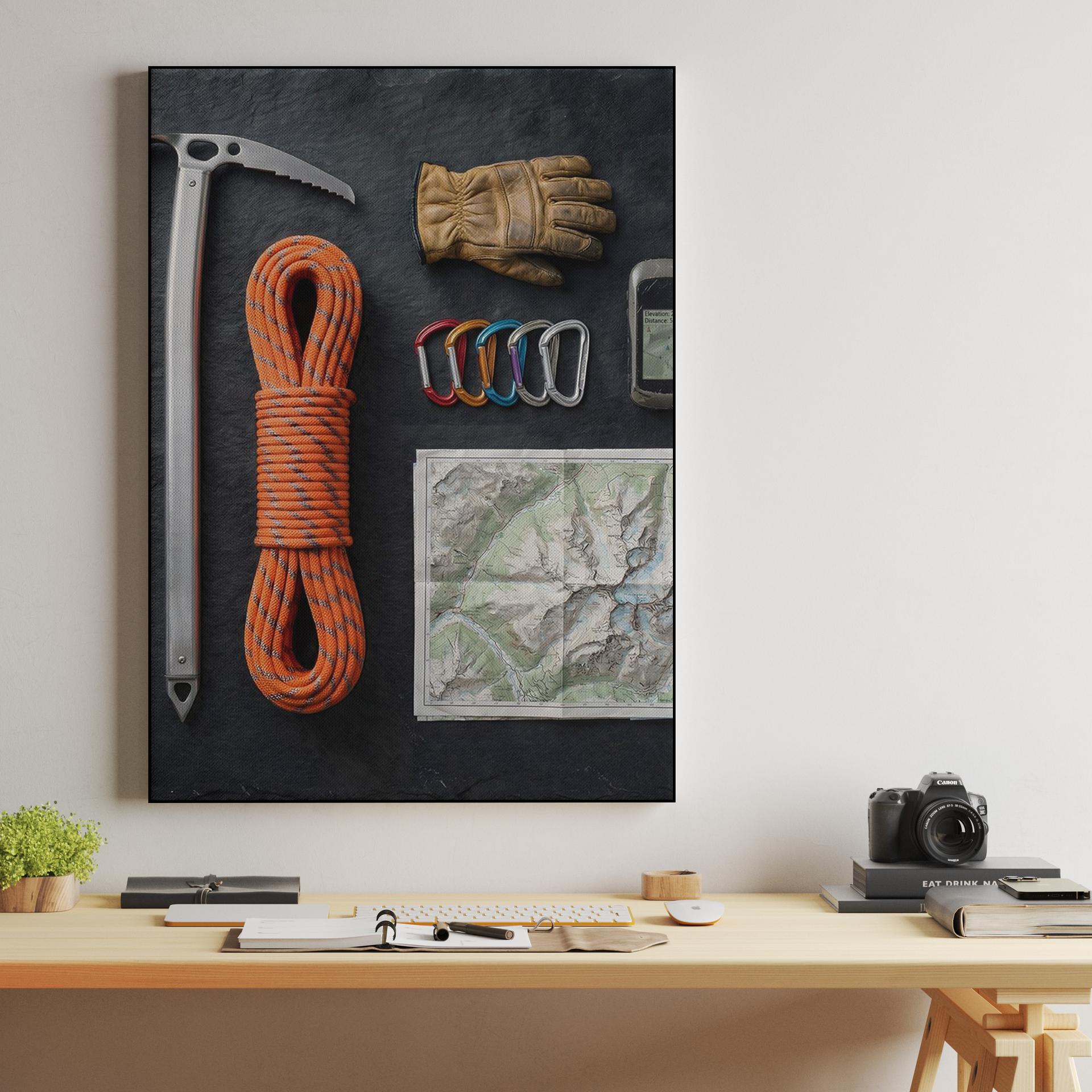 Peak Readiness: Mountaineering Equipment Still Life