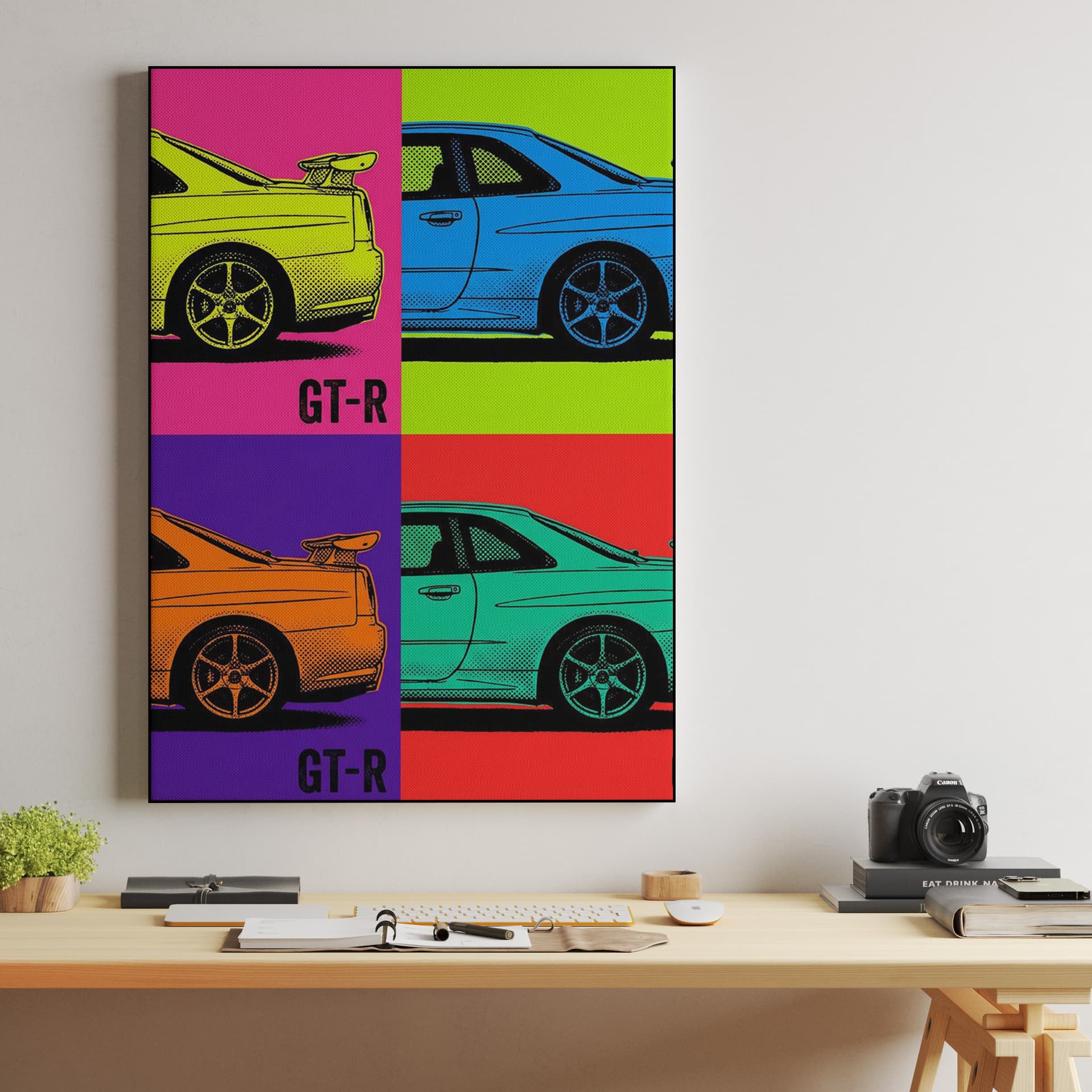 GT-R R34 Pop Art Grid