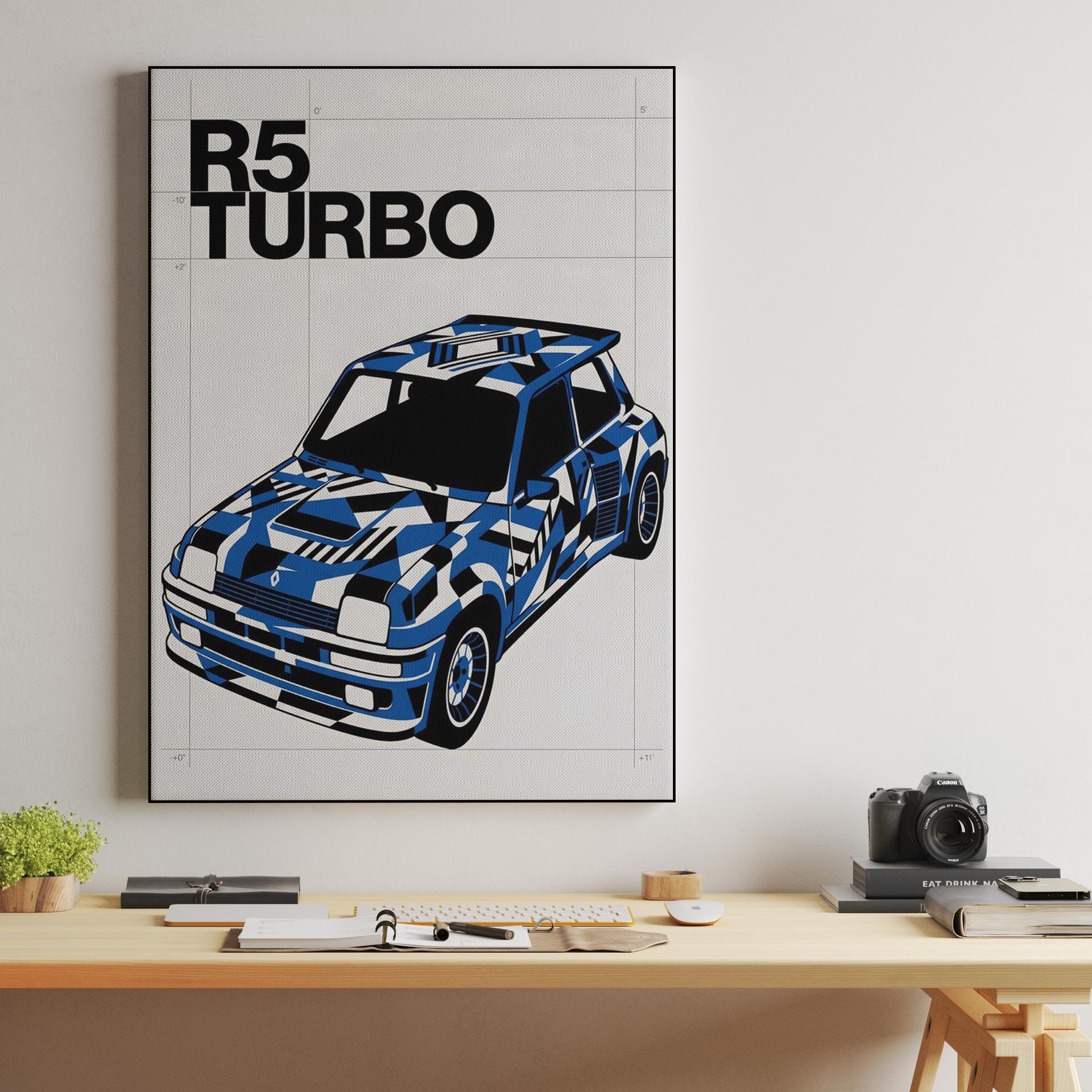 Renault R5 Turbo Dazzle Camouflage Graphic