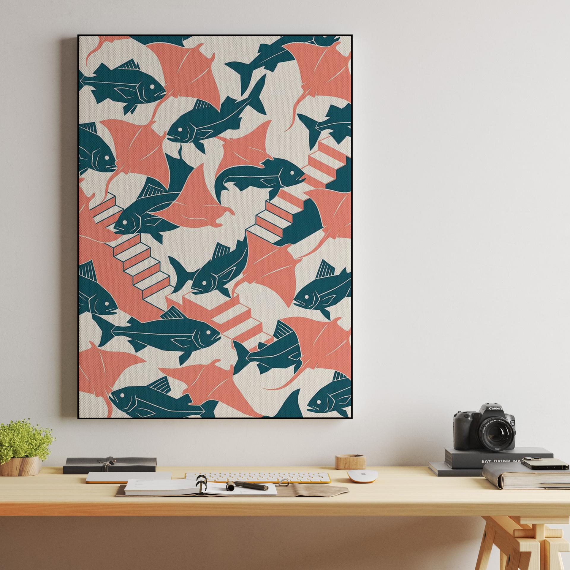 Escher's Oceanic Ascent