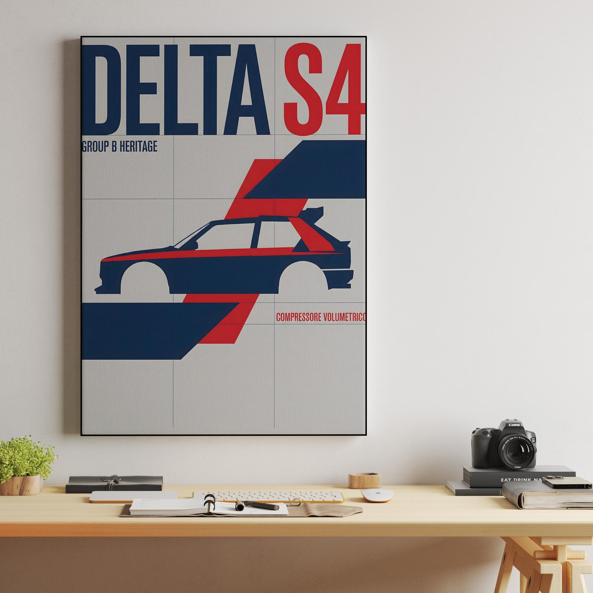 Lancia Delta S4: Group B Heritage Minimalist Graphic