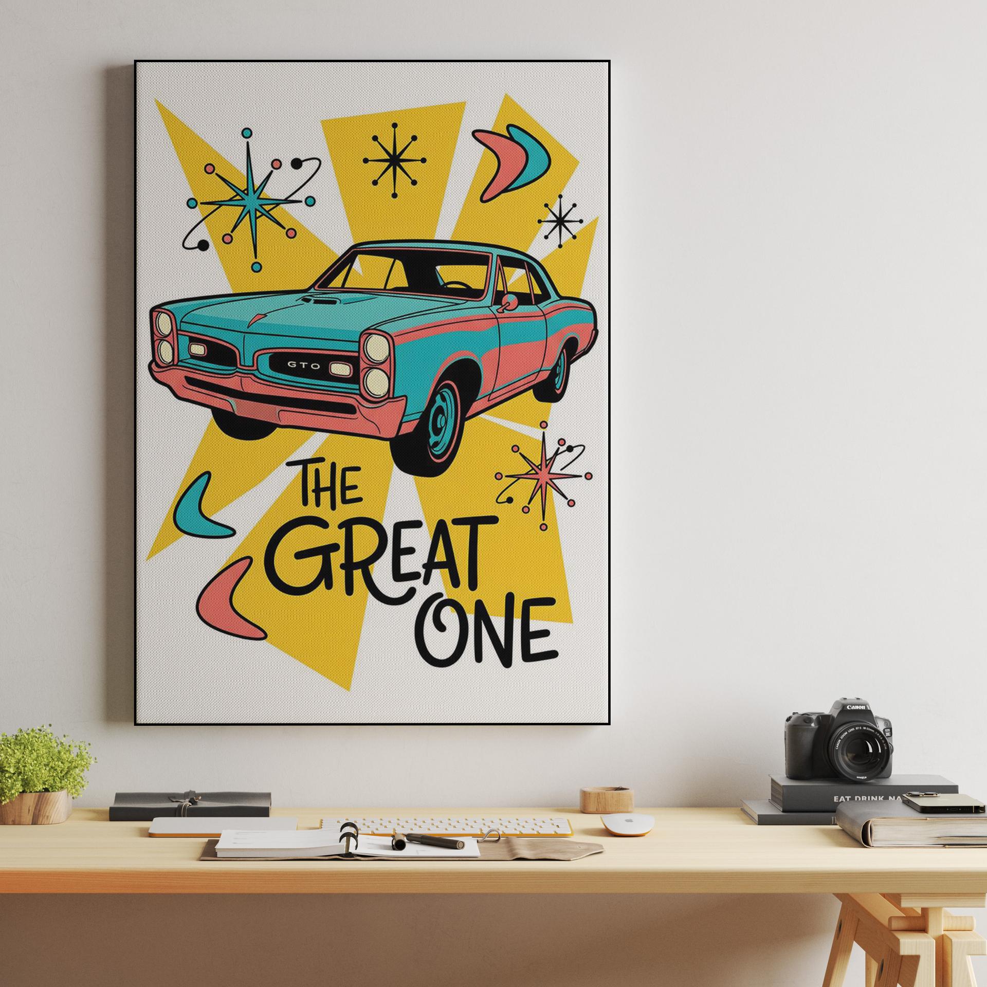 Pontiac GTO The Great One Mid-Century Pop Art