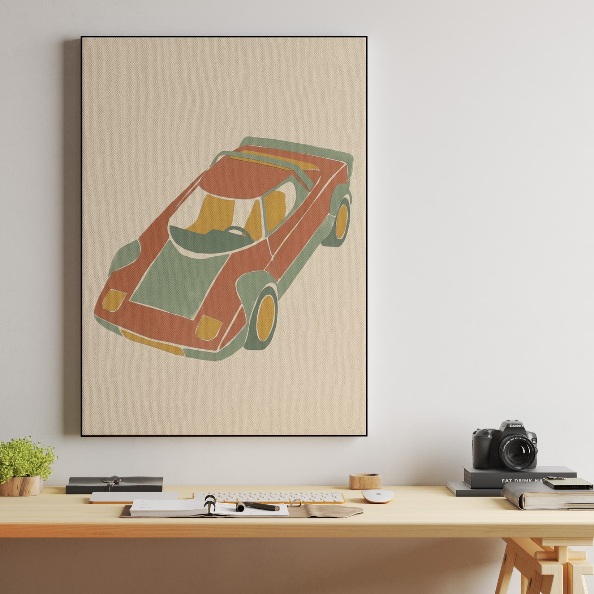 Lancia Stratos Abstract Earth Tones