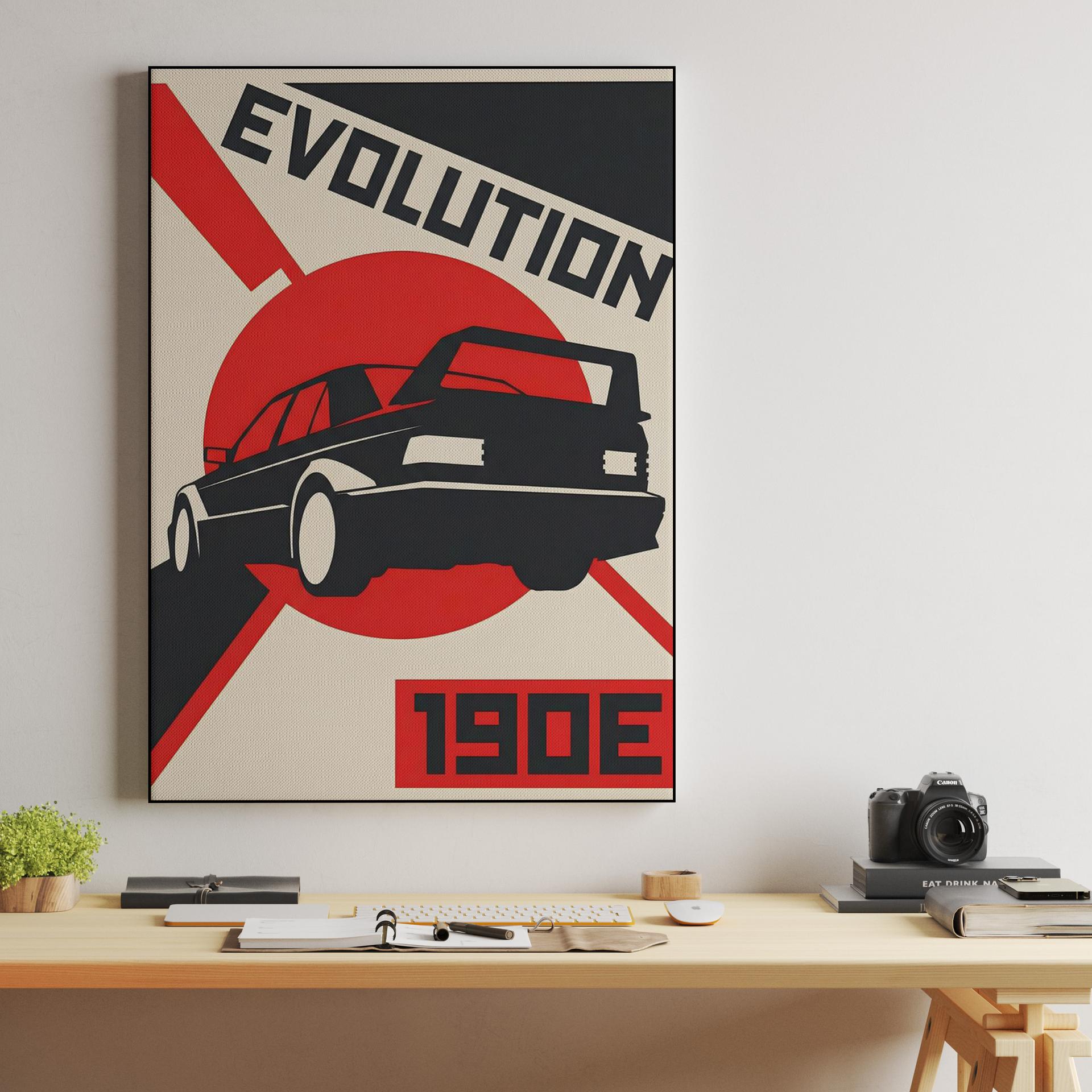 Mercedes 190E Evolution II Constructivist Poster