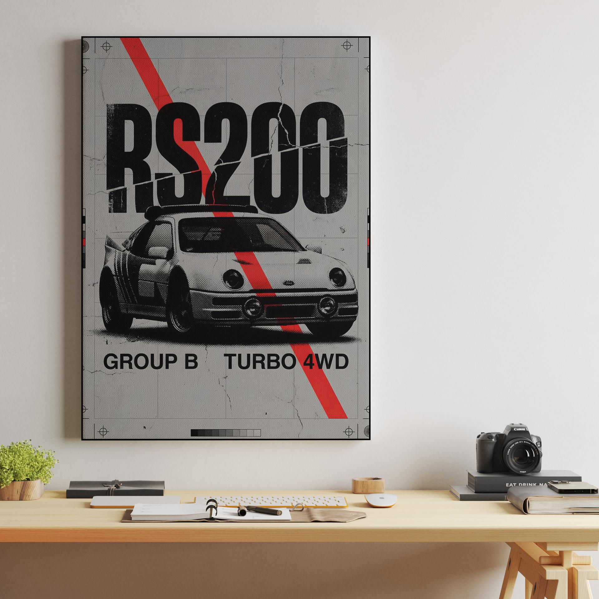 RS200 Heritage: Group B Turbo 4WD Graphic