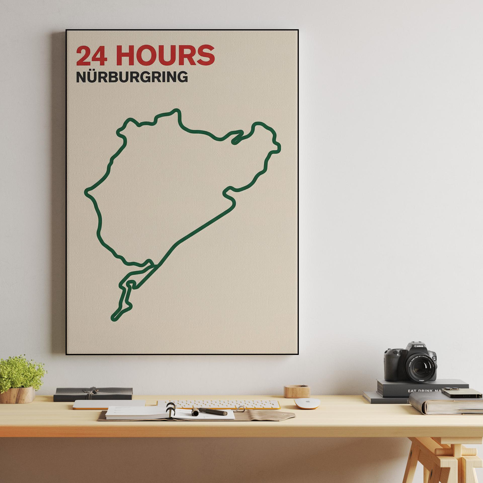 Nürburgring 24 Hours Minimalist Track Map