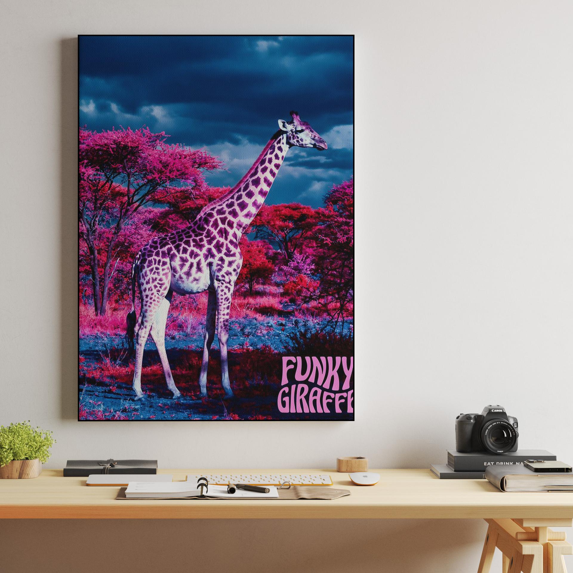 Pink Savanna Funky Giraffe