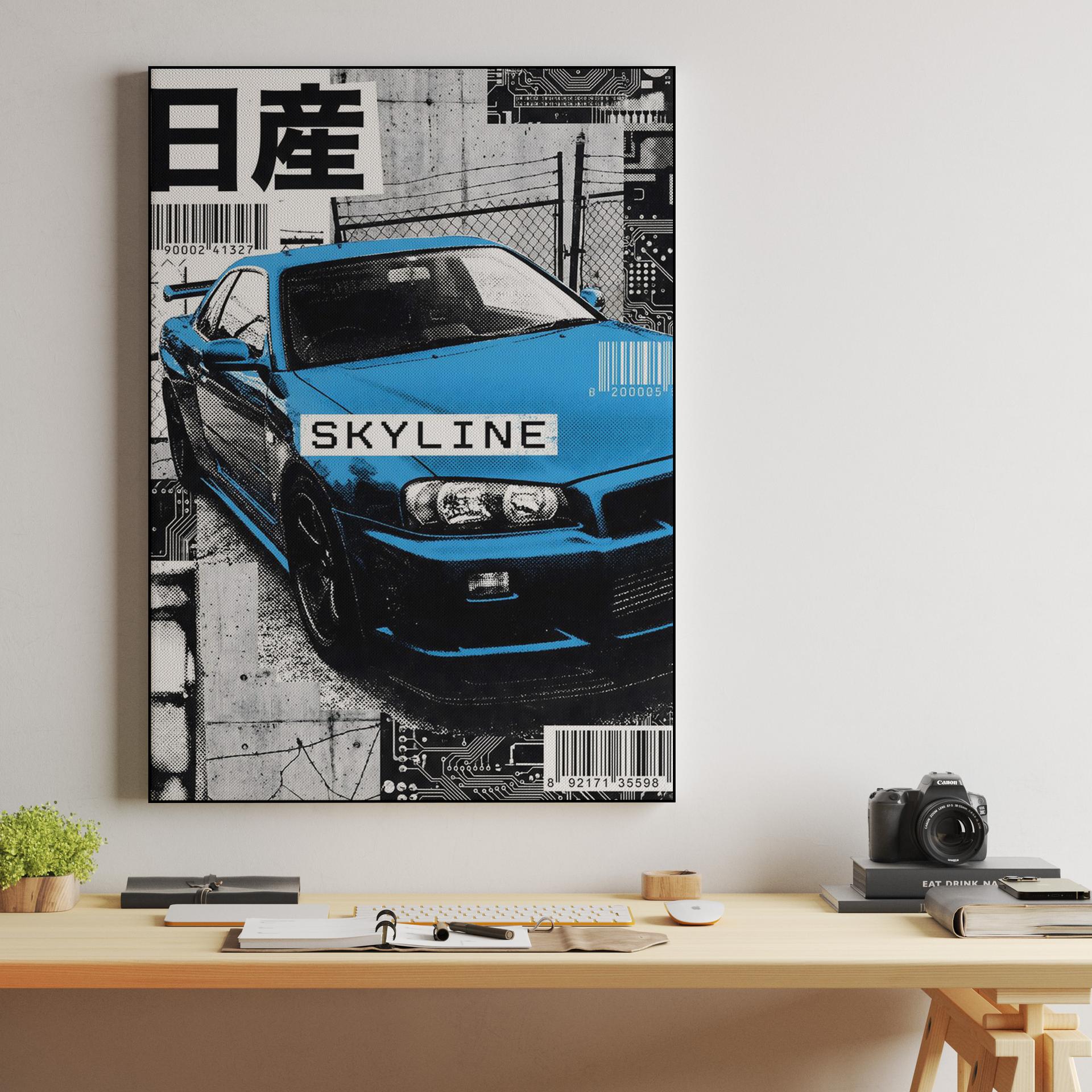 Nissan Skyline R34 Urban Tech Collage