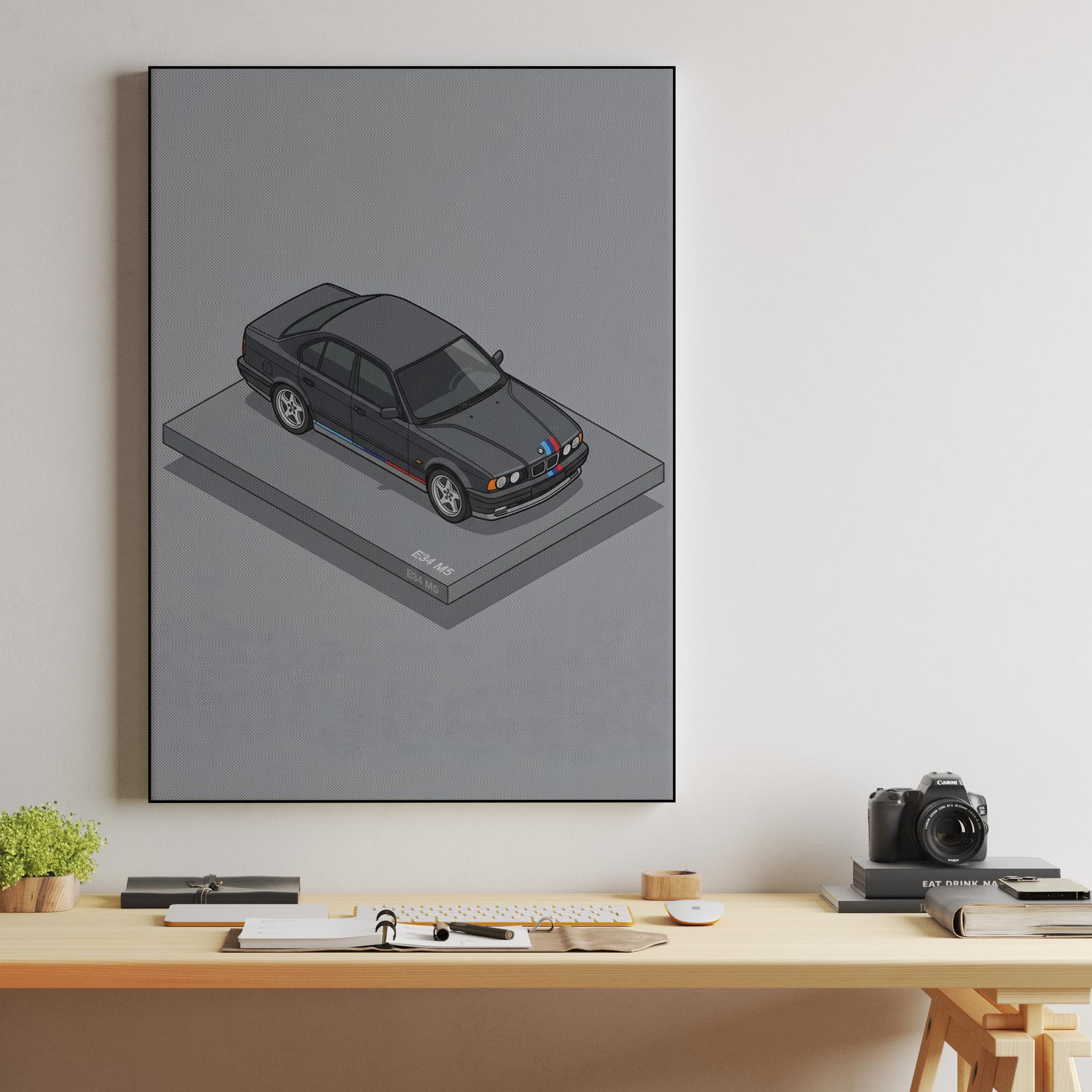 BMW M5 E34: Isometric Display