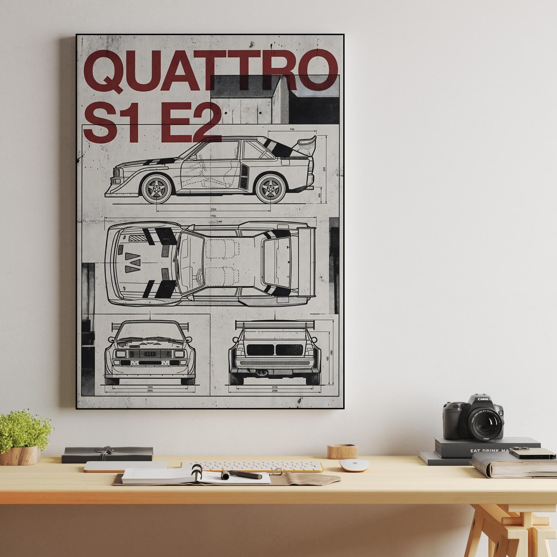 Audi Sport Quattro S1 E2 Technical Blueprint