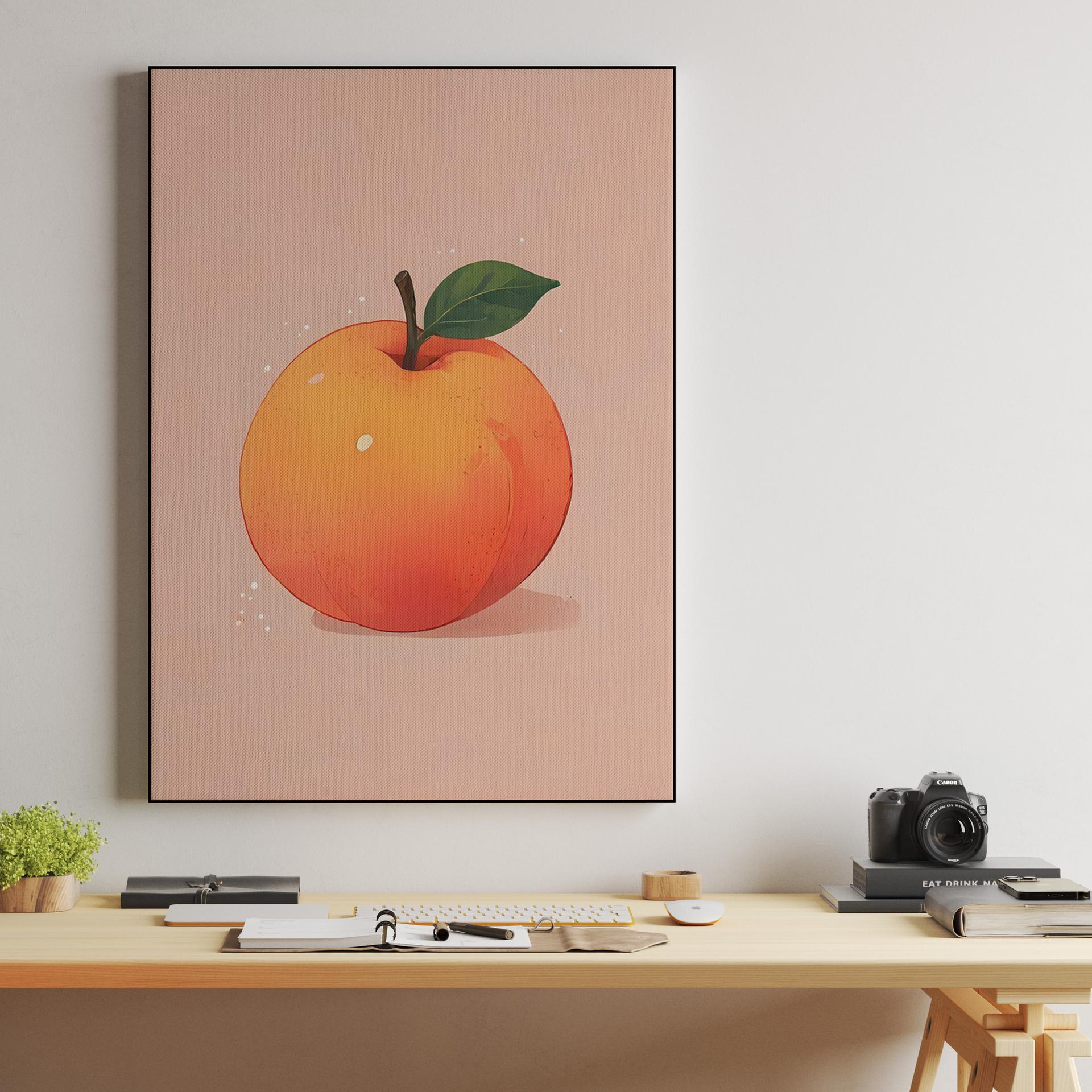 Soft Painterly Peach