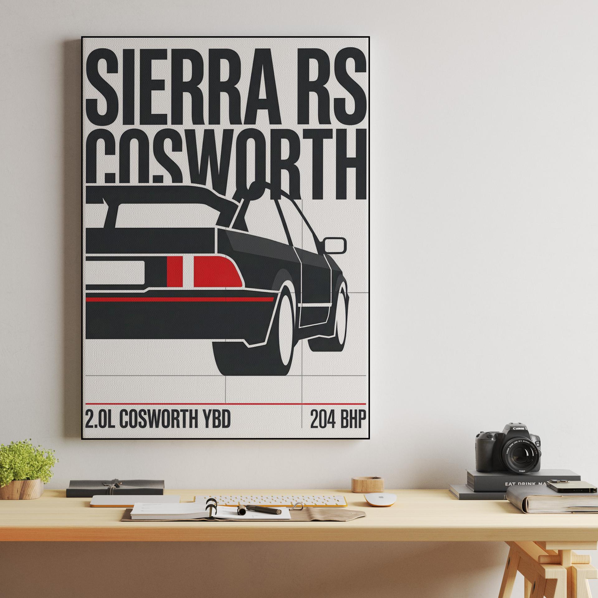 Ford Sierra RS Cosworth Swiss Style Technical Art
