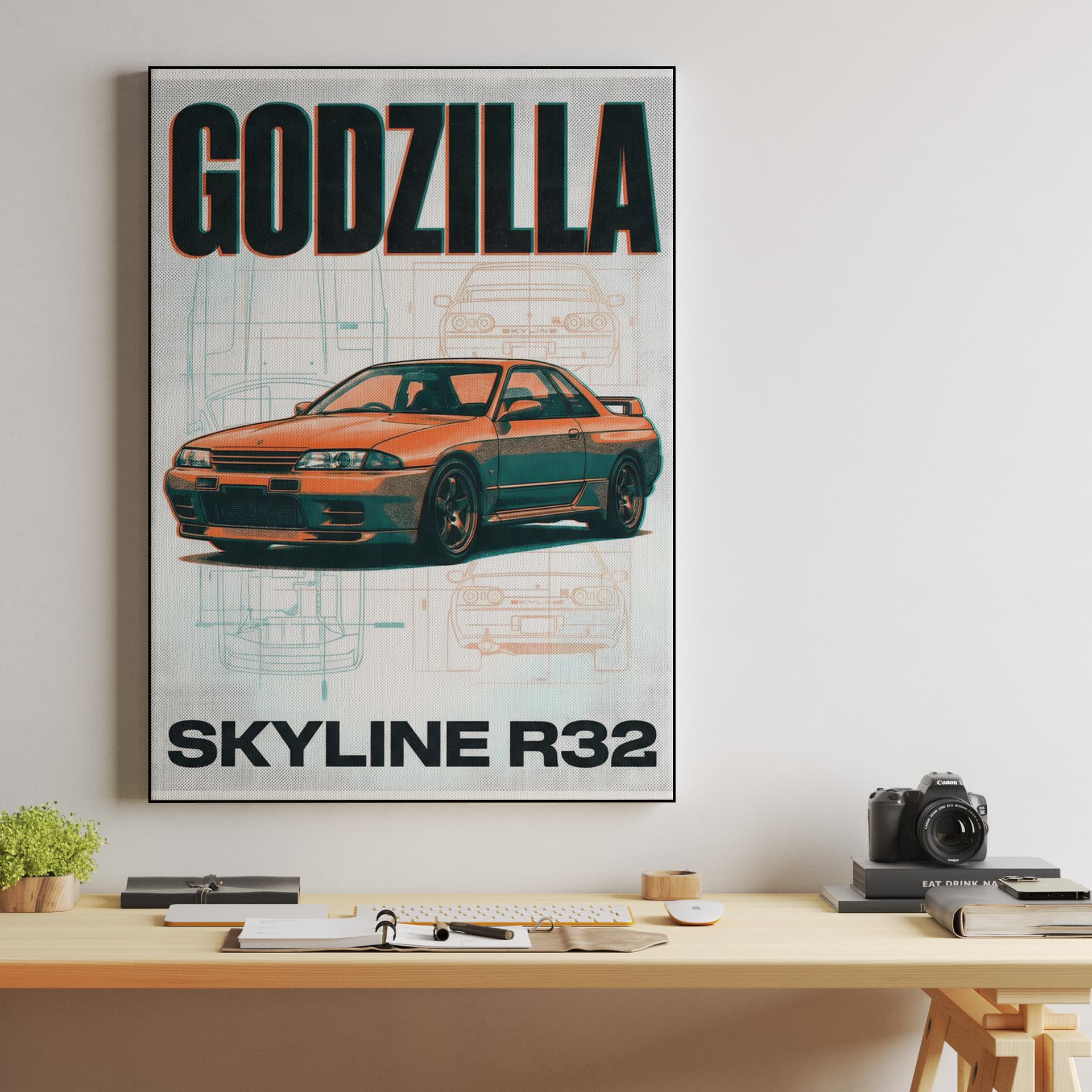 Godzilla Skyline R32: Technical Duotone