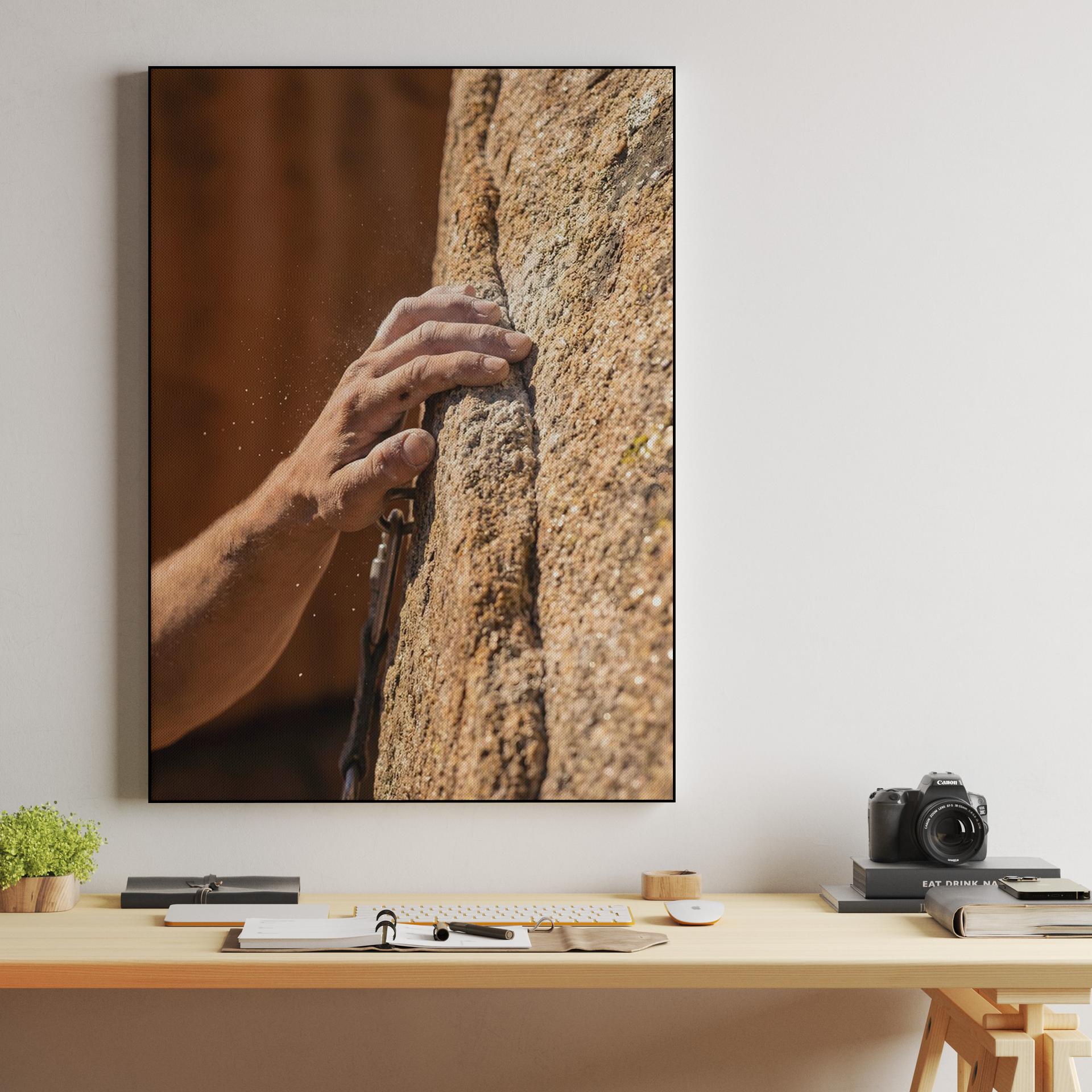 The Power of Friction: A Climber's Grip