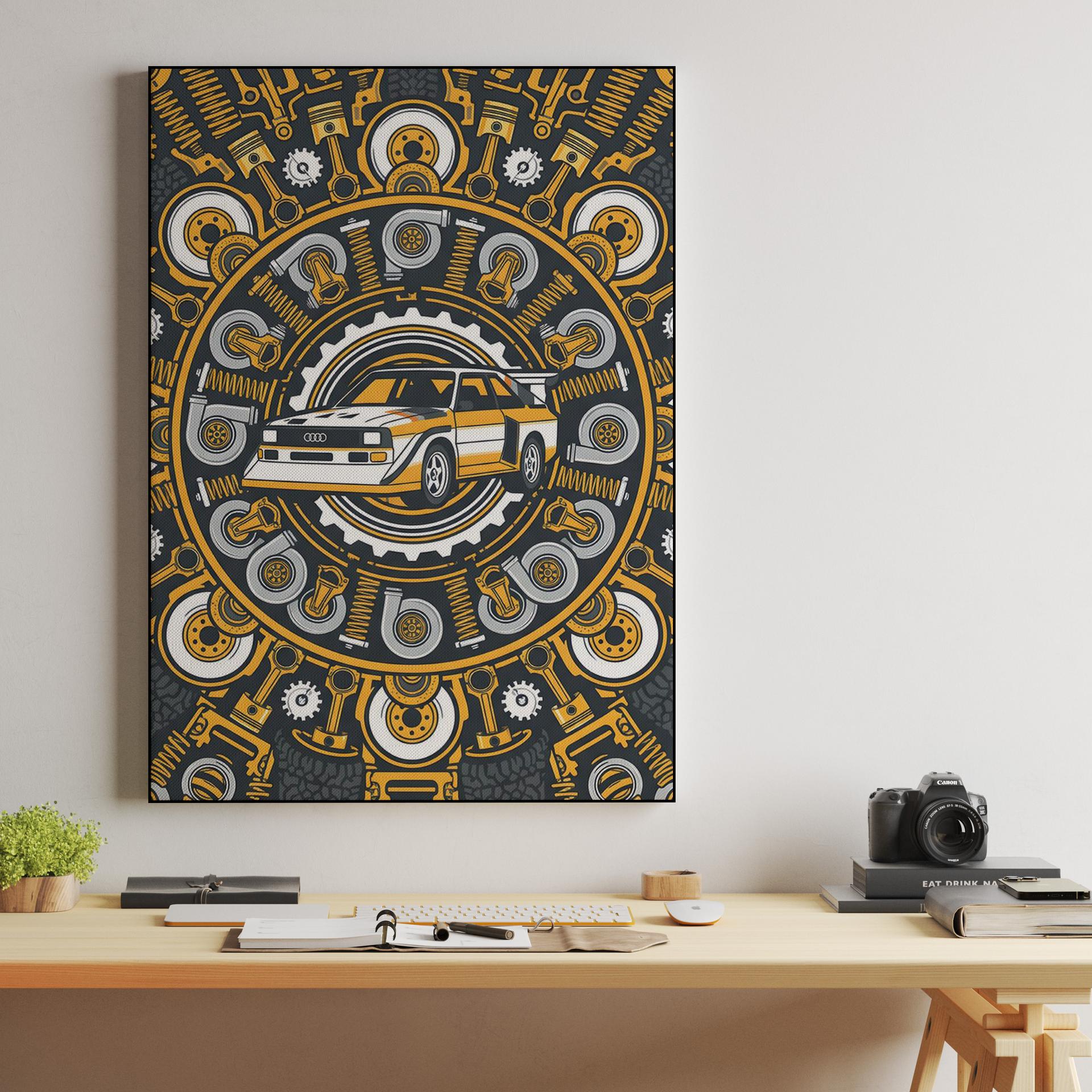 Audi Quattro S1: Mechanical Mandala