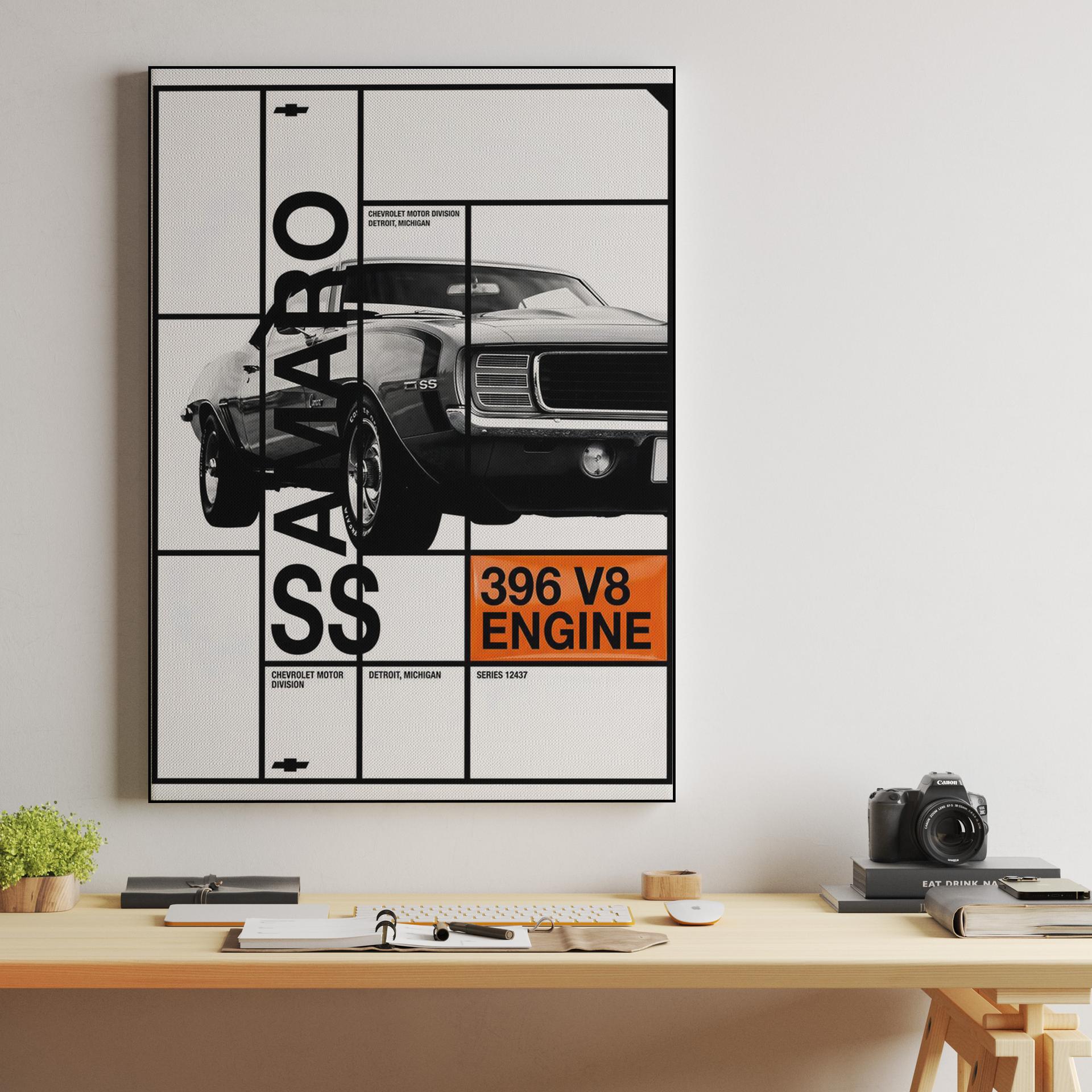 Camaro SS 396 V8 Grid Study