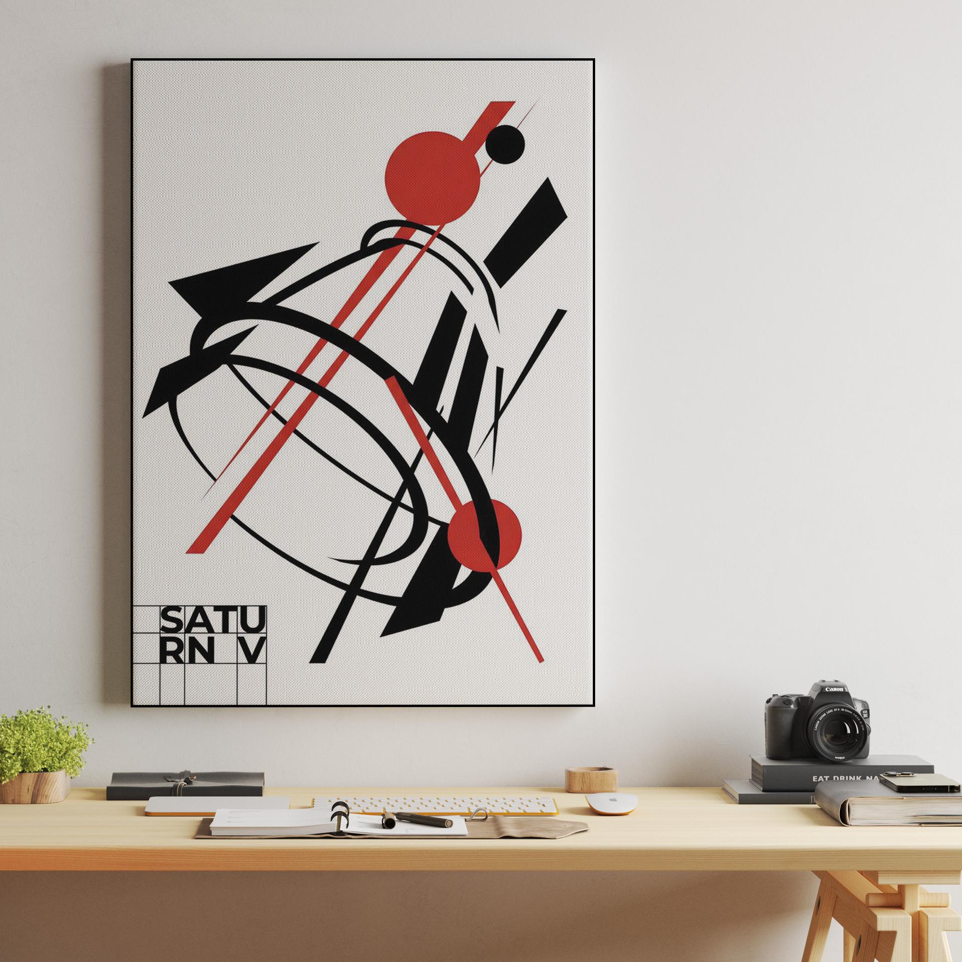 Saturn V Abstract Constructivist Rocket Engine