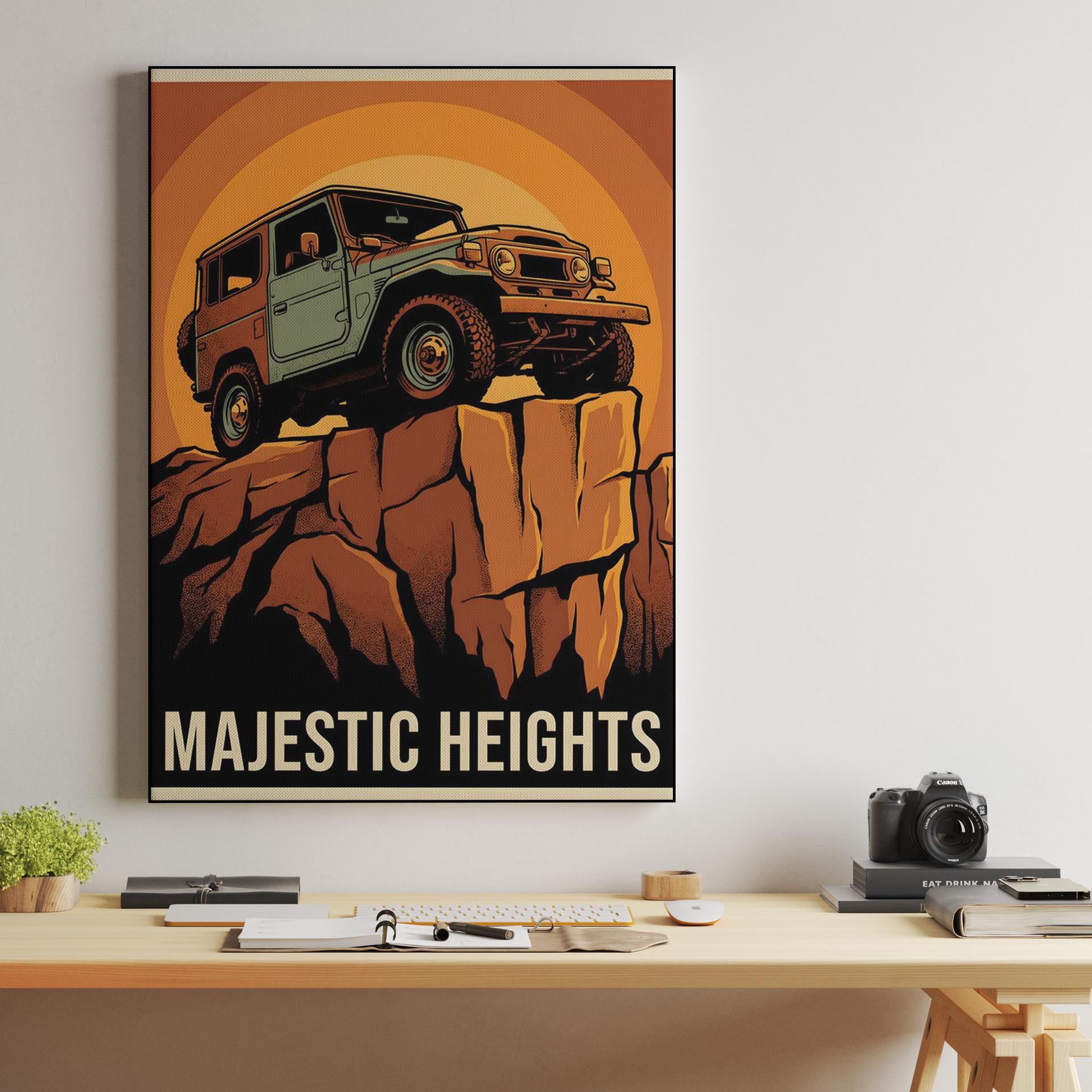 Majestic Heights: Classic Land Cruiser Adventure