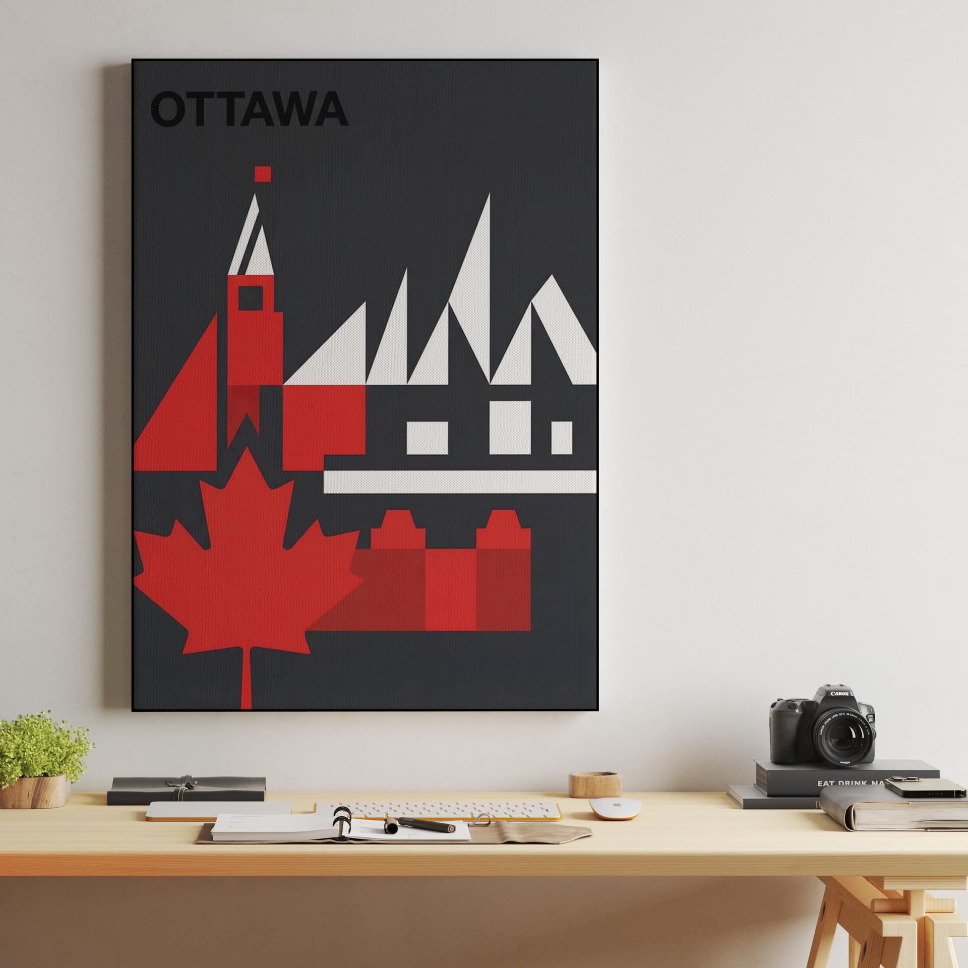 Ottawa Geometric Capital: Parliament Hill & National Gallery