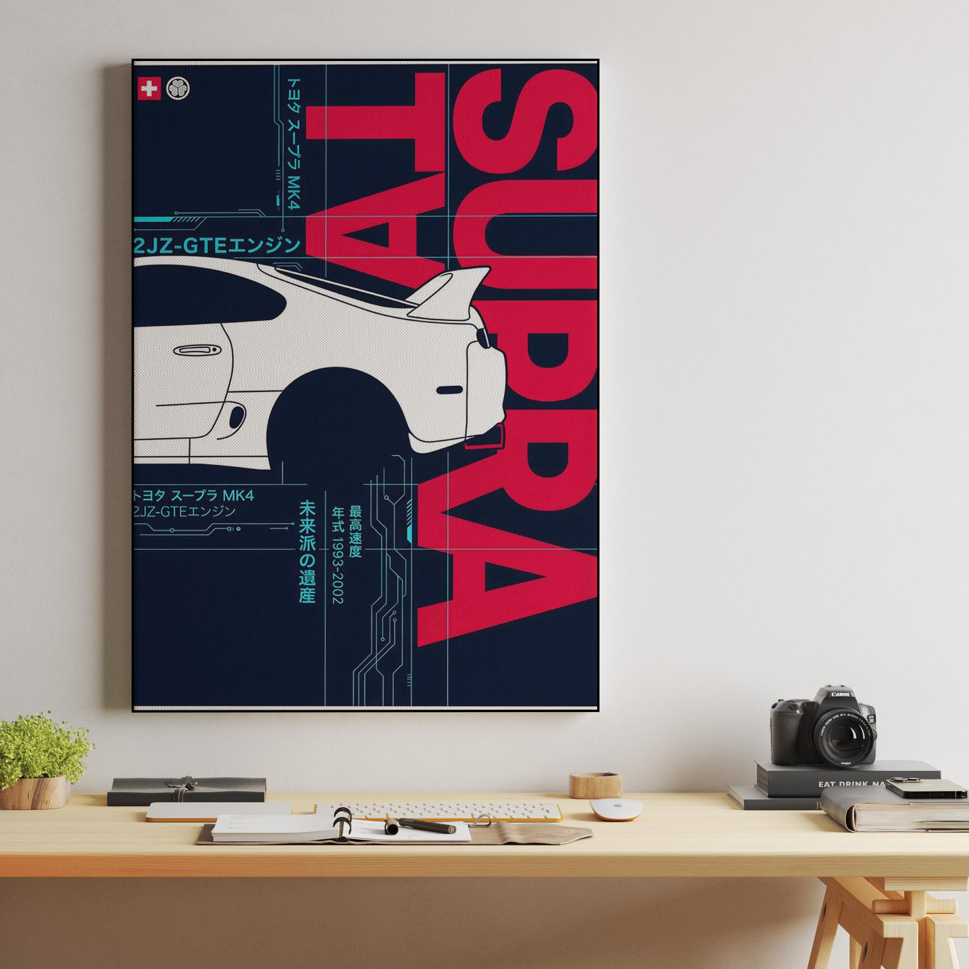 Toyota Supra MK4 Cyberpunk Blueprint