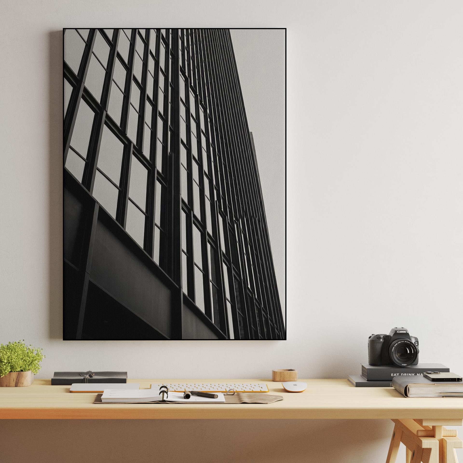 Modernist Monolith: Chicago High-Rise Perspective