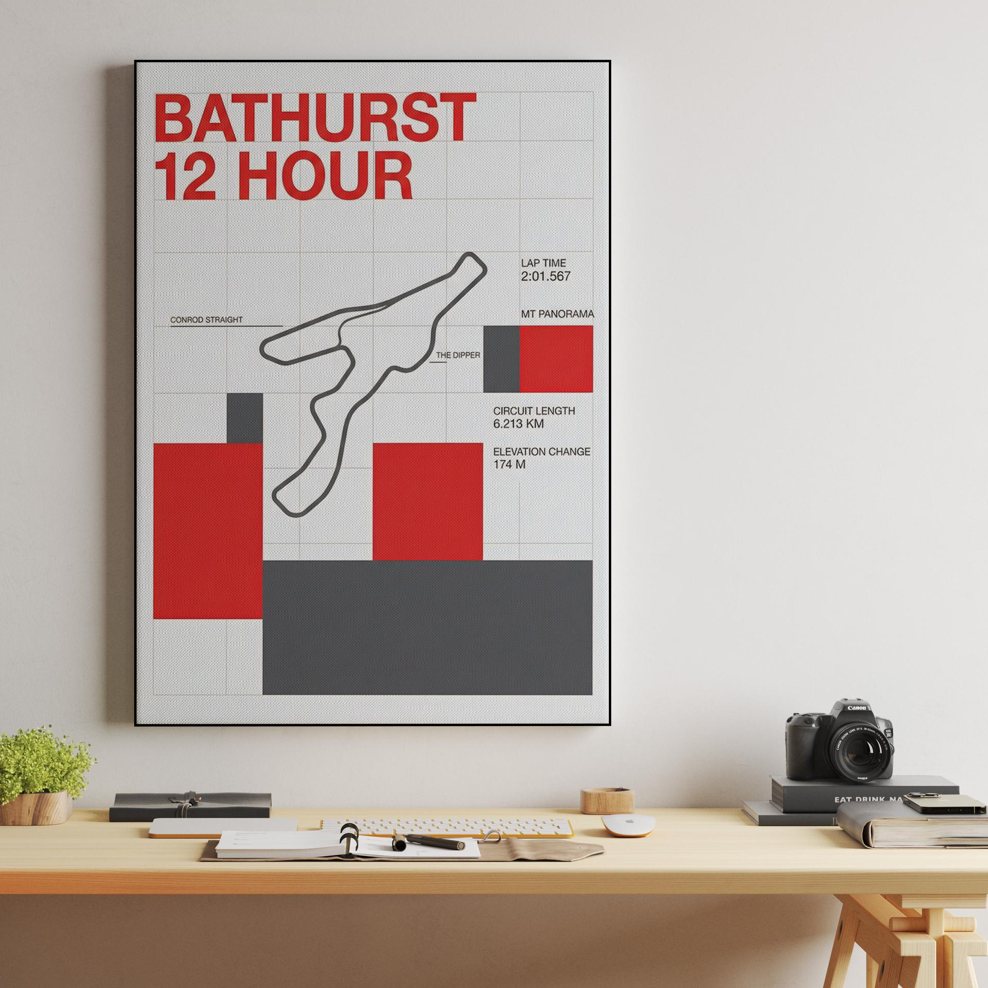 Bathurst 12 Hour: Mount Panorama Modernist Infographic