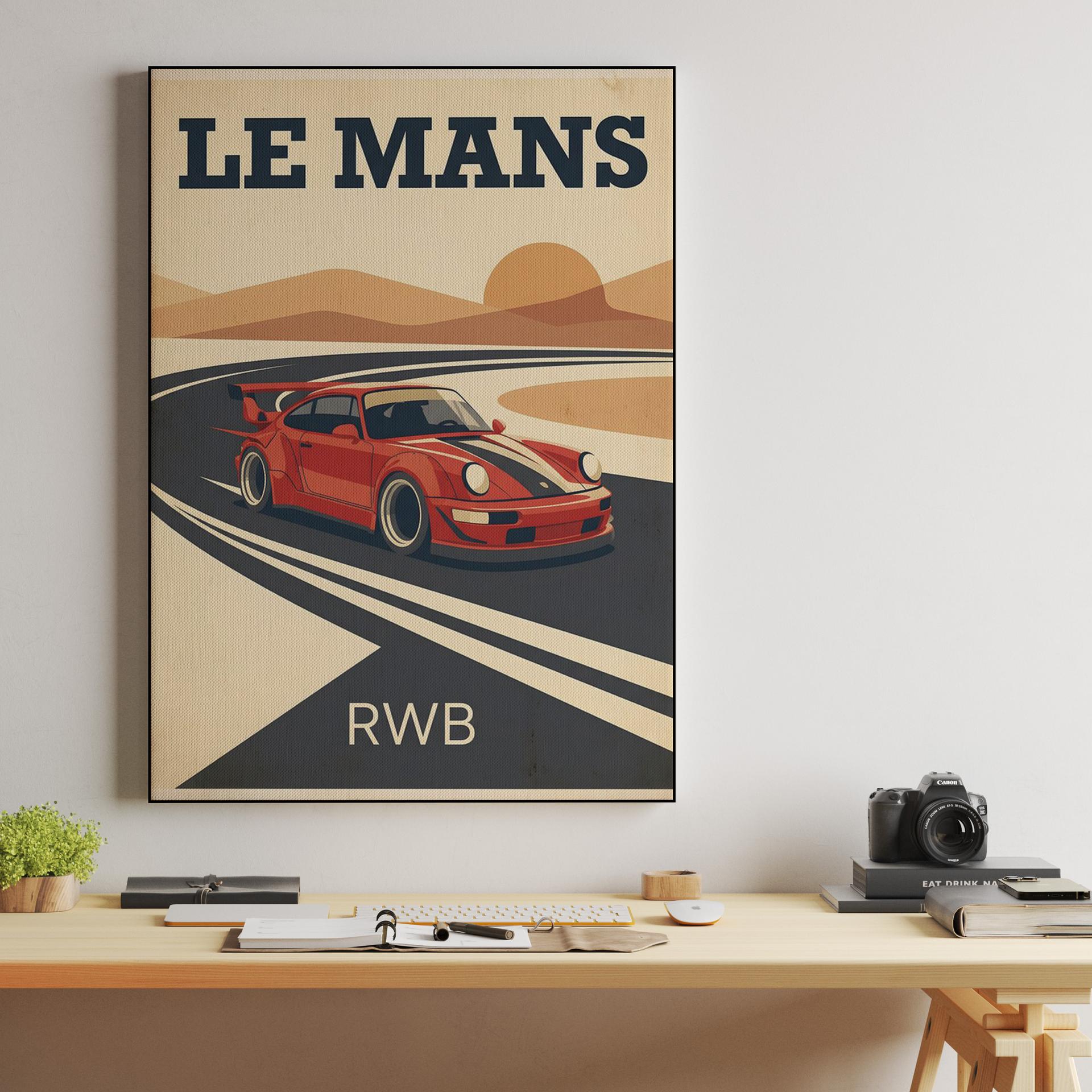 RWB Le Mans Heritage: Vintage Racing Poster