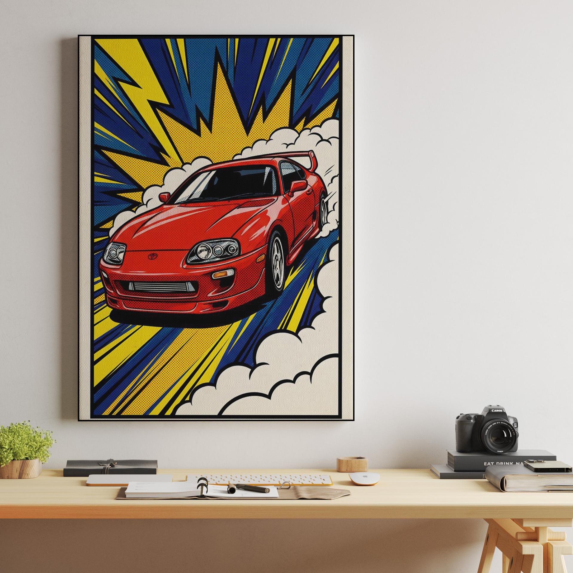 Supra A80 Comic Book Drift