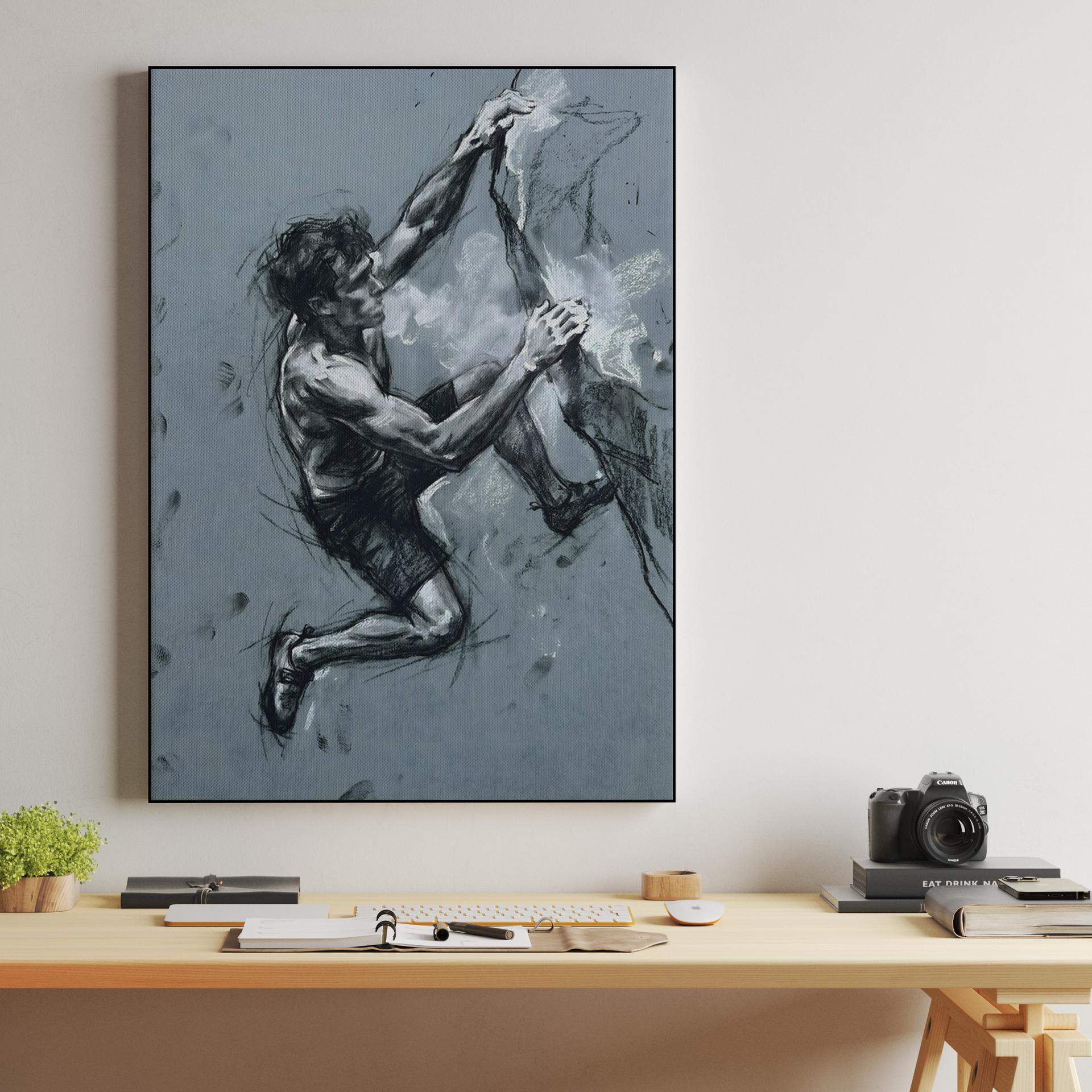 Vertical Focus: Expressive Climber Sketch