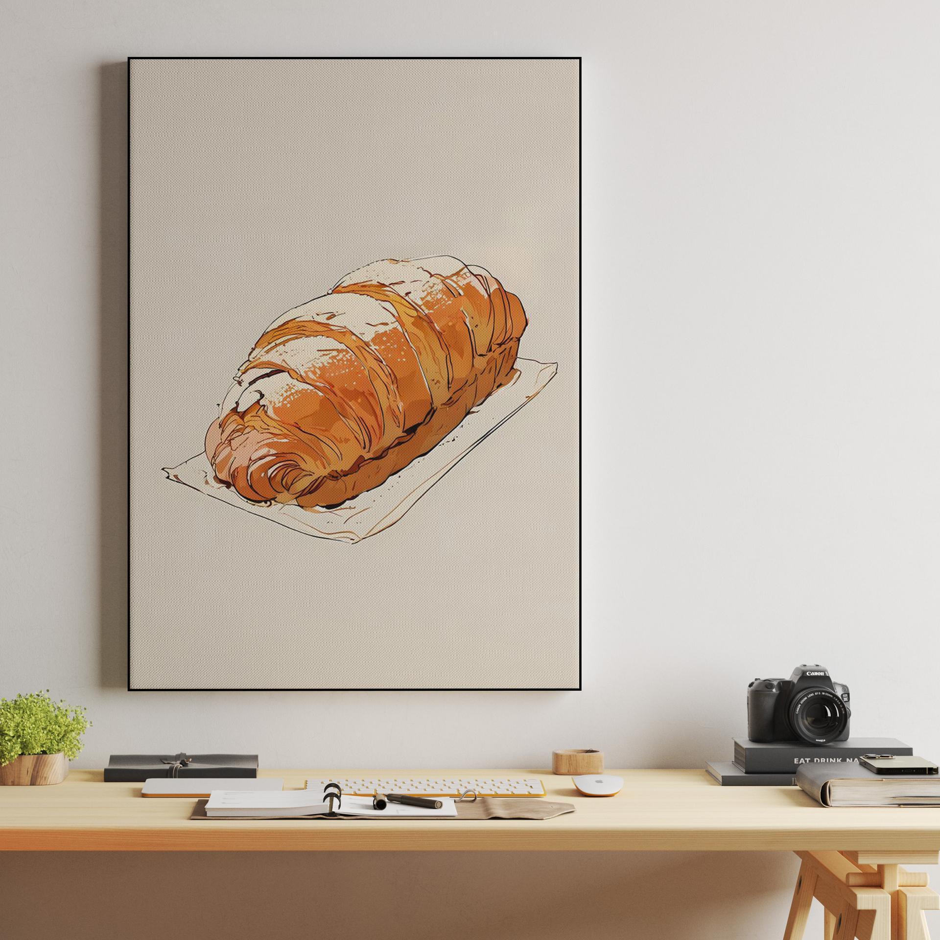 Golden Pastry Sketch