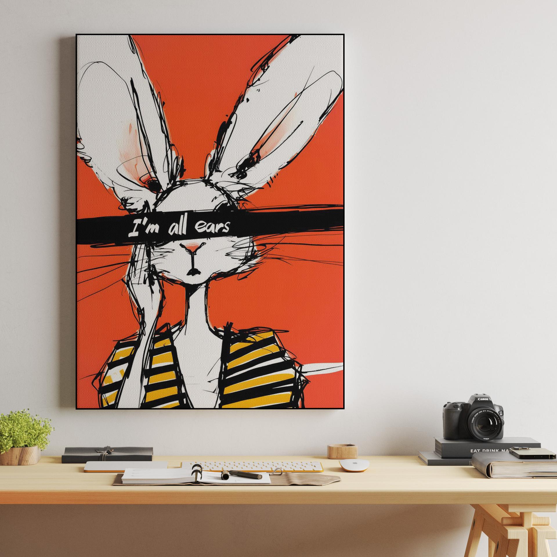 I'm All Ears Rabbit Pun