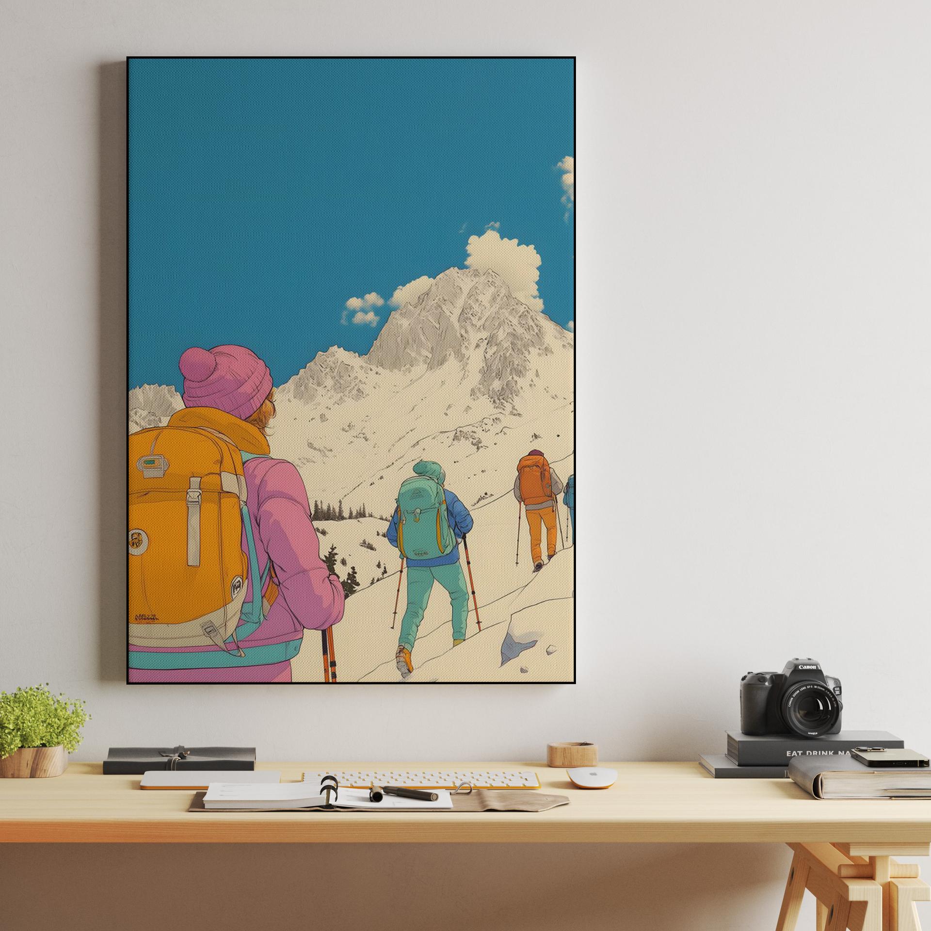 Snowy Mountain Ascent