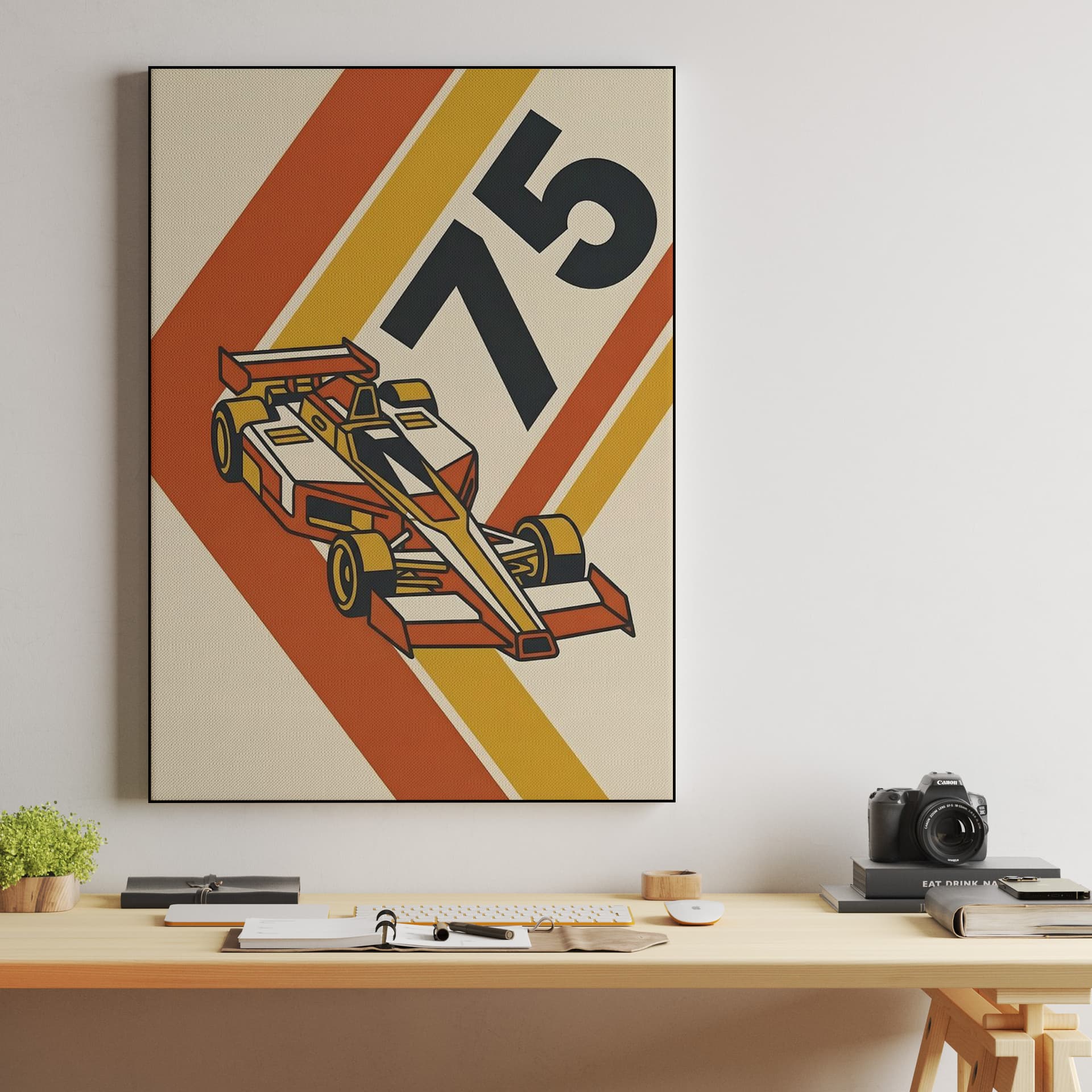 Retro Speed 75 Formula Poster