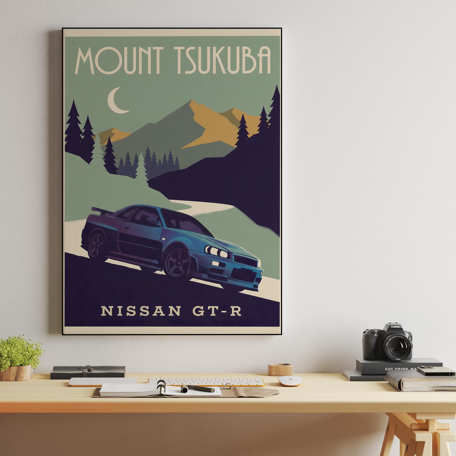 Vintage Mount Tsukuba Skyline GT-R R34