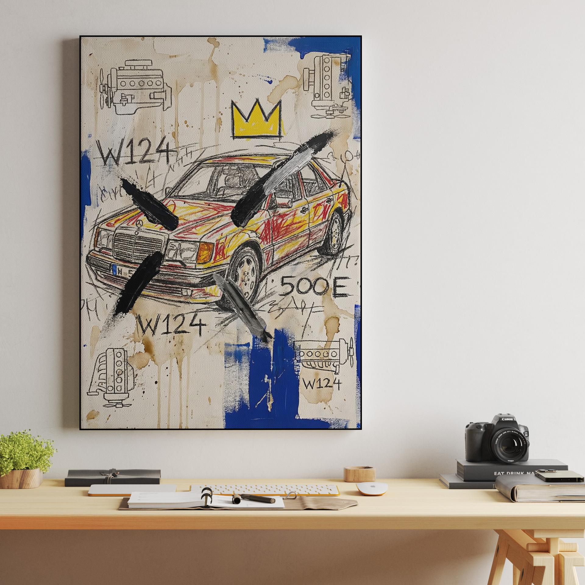 The King of Sedans: W124 500E Basquiat Tribute