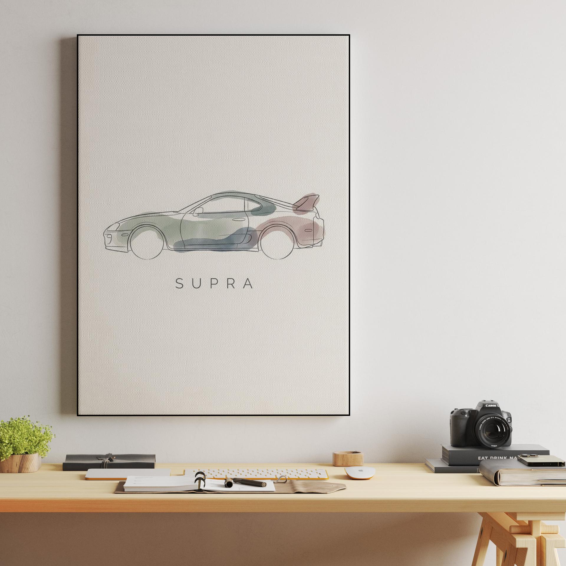 Ethereal Silhouette: Toyota Supra A80