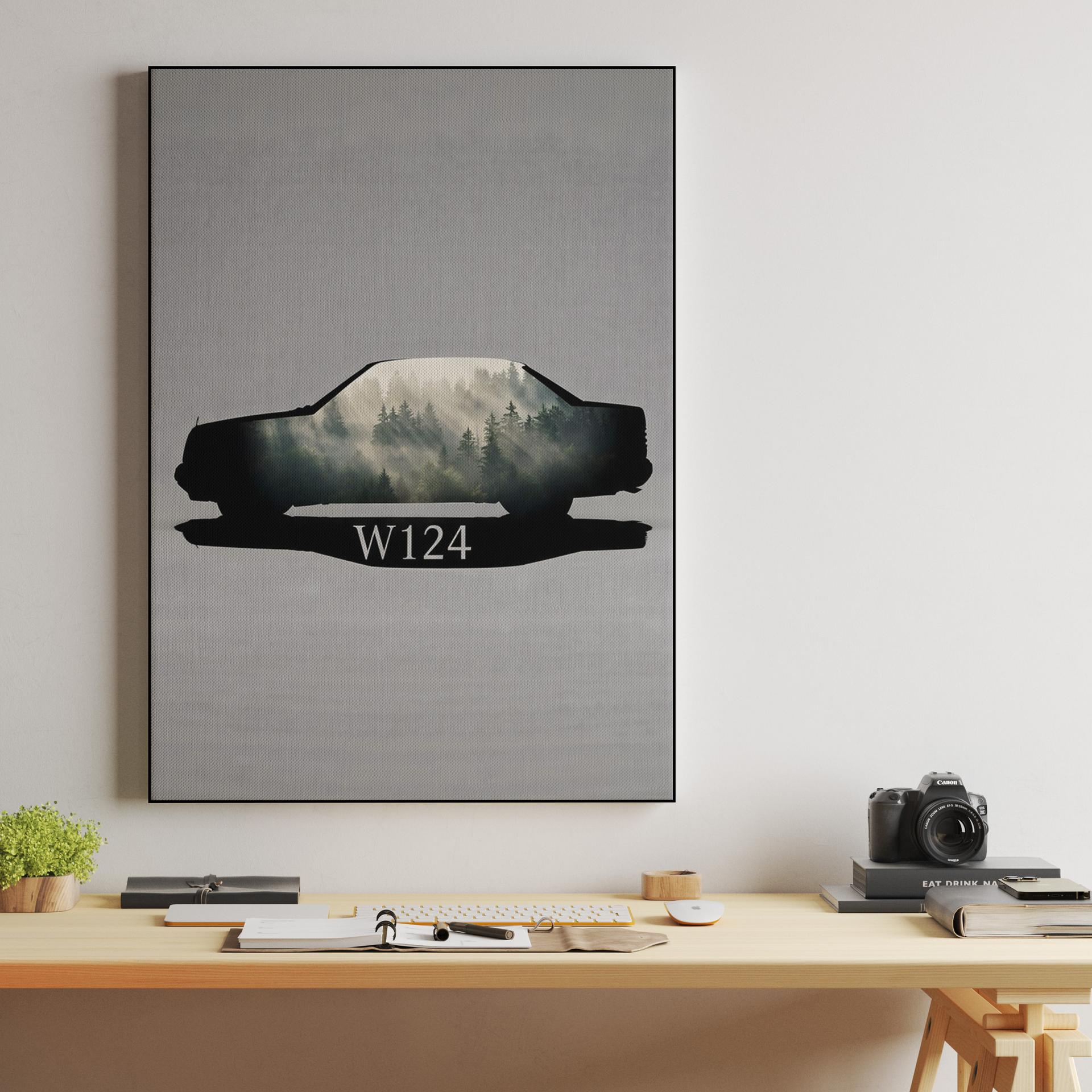 W124 Misty Forest Silhouette
