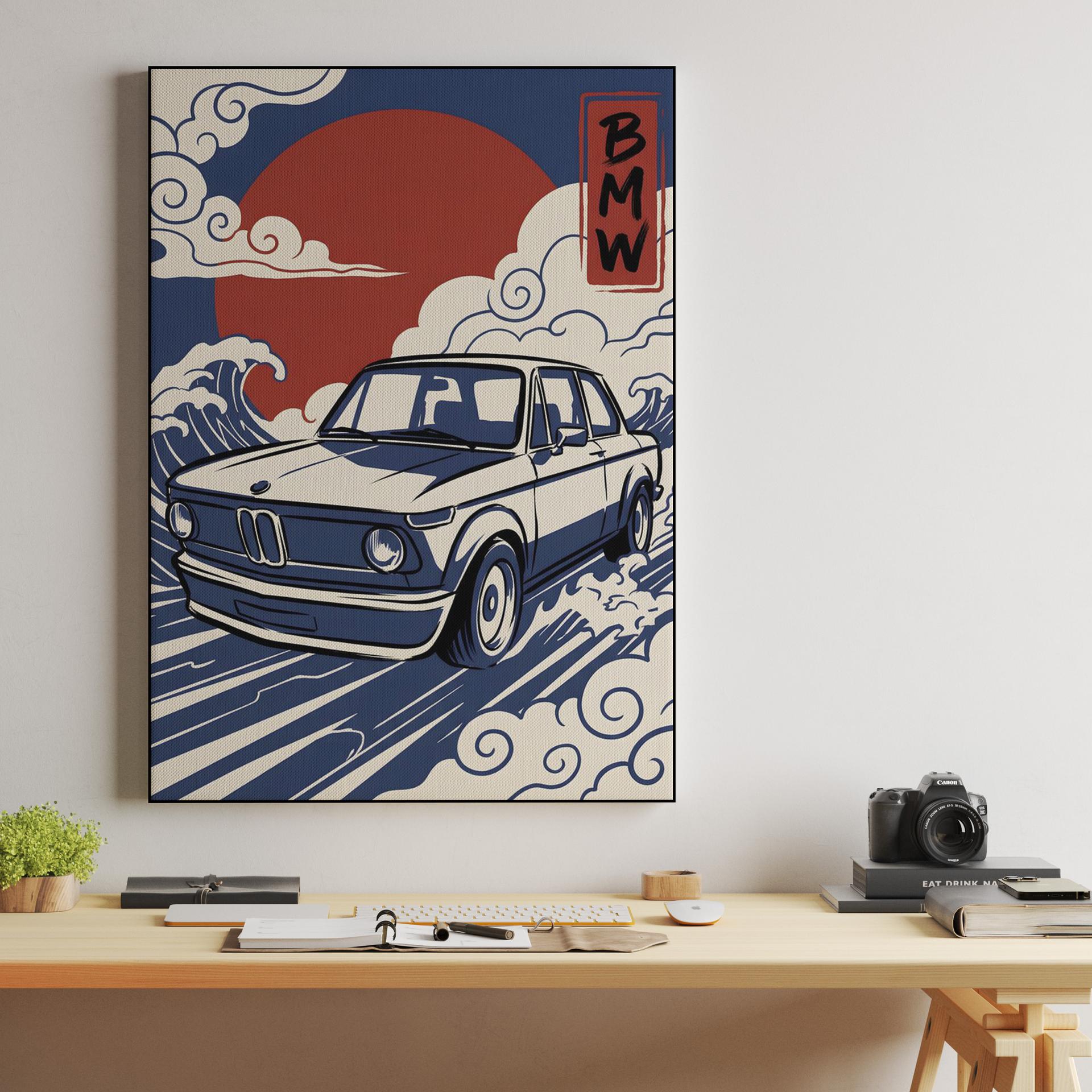 BMW 2002 Great Wave Ukiyo-e Fusion