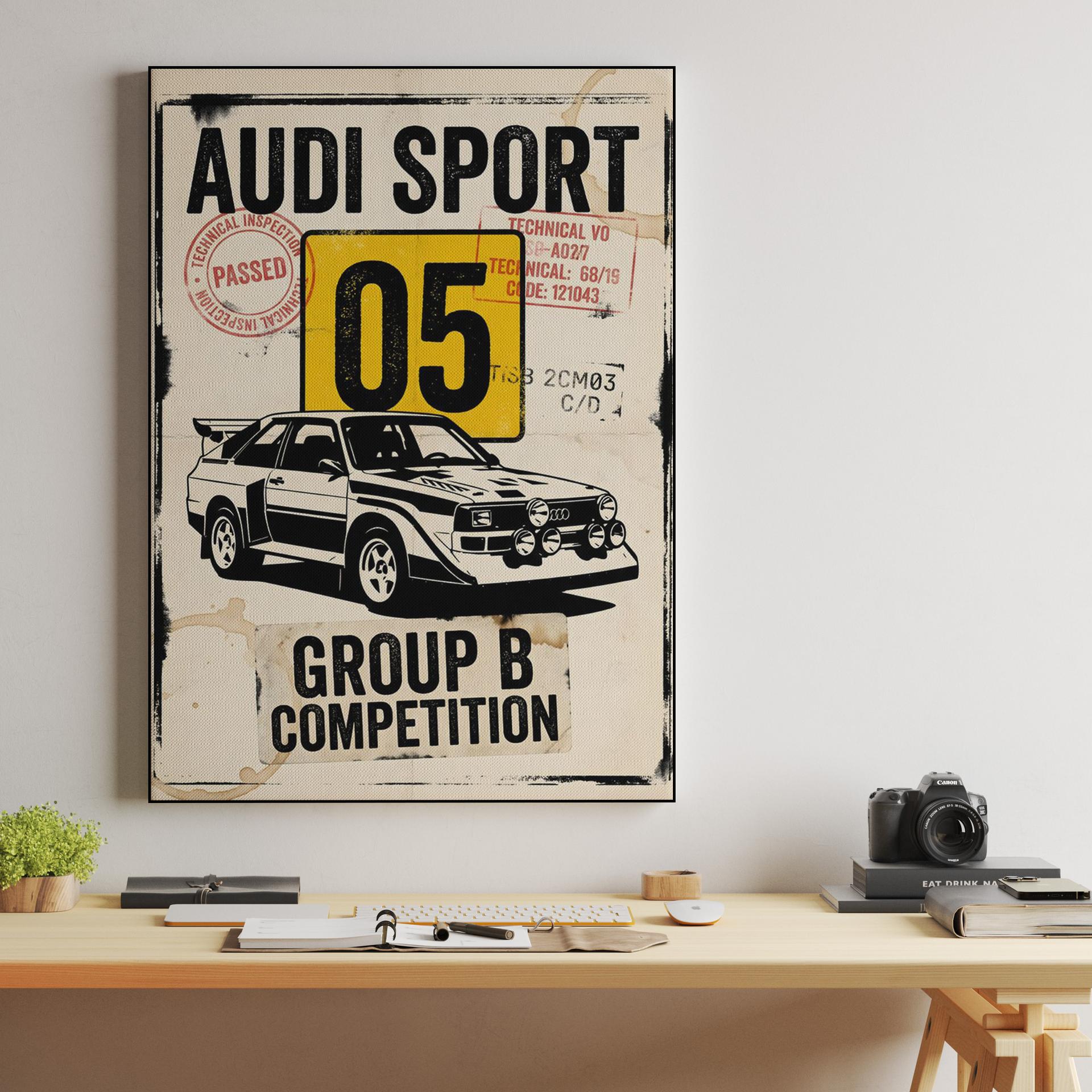 Audi Sport Quattro S1 Group B Competition Poster